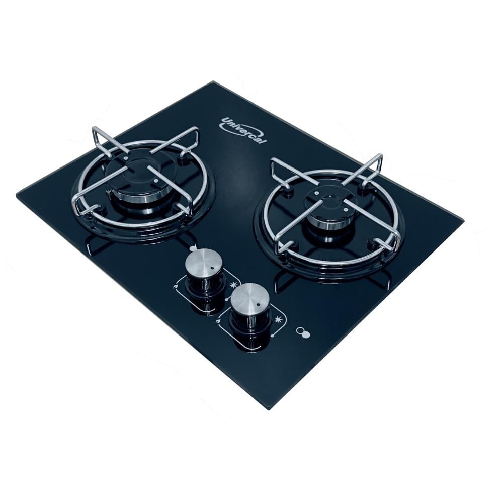 Univercal İkili Siyah Cam Ocak 30x38 B3038TF