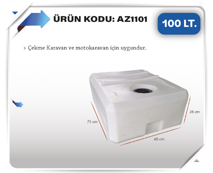 AZFEN 100 LITRE SU DEPOSU