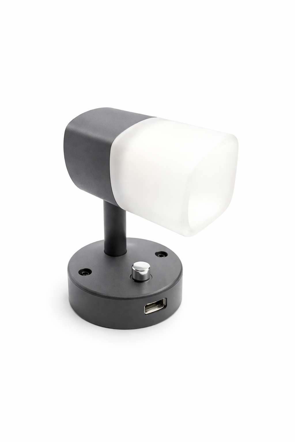 Mellifera Yuvarlak Tabanlı Dokunmatik Ayarlanabilir Döner Başlıklı Okuma Lambası 4000K