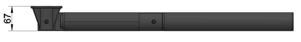 ILSE TECHNIK 6830ANT-KIT İki Yerden Katlanır Masa Ayağı +1xDuvar Rayı