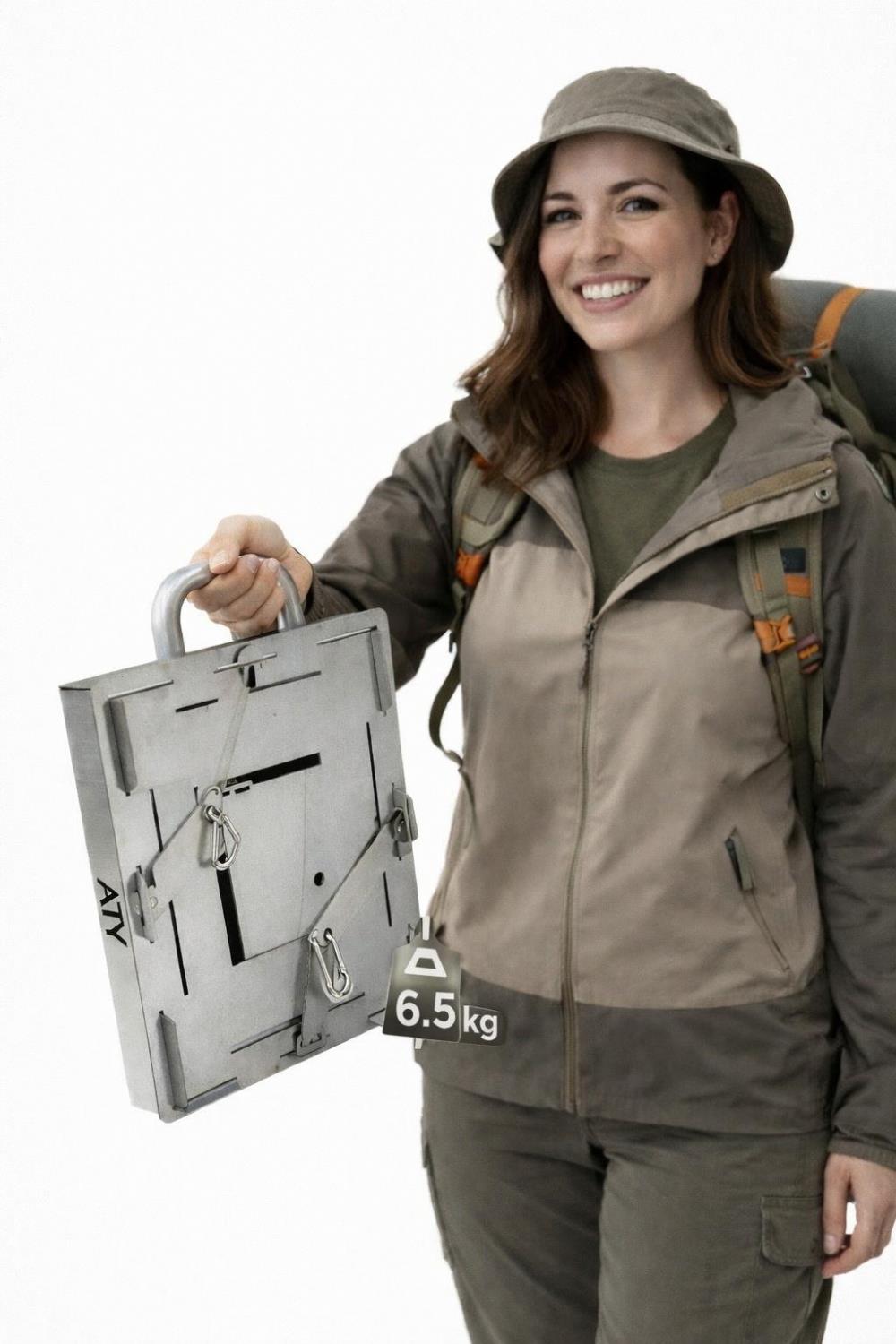 TURBEX Dumansız Katlanır Kamp Sobası | Fanlı Turbo Sistem