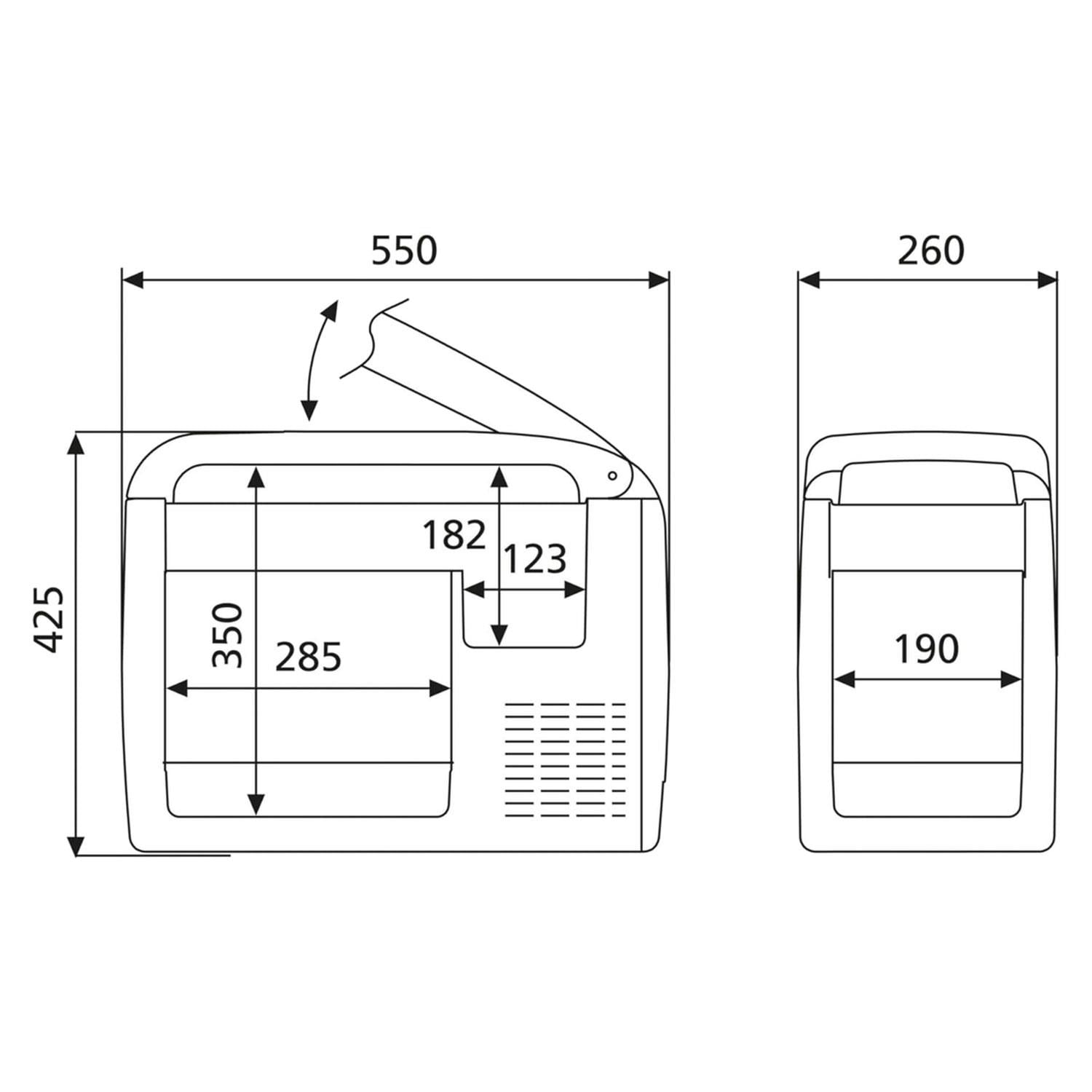 Dometic CDF 26 21L 12v,24v Kompresörlü Taşınabilir Karavan Buzdolabı