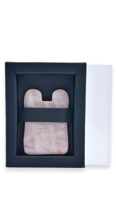 Pembe Kuvars Kare Gua Sha