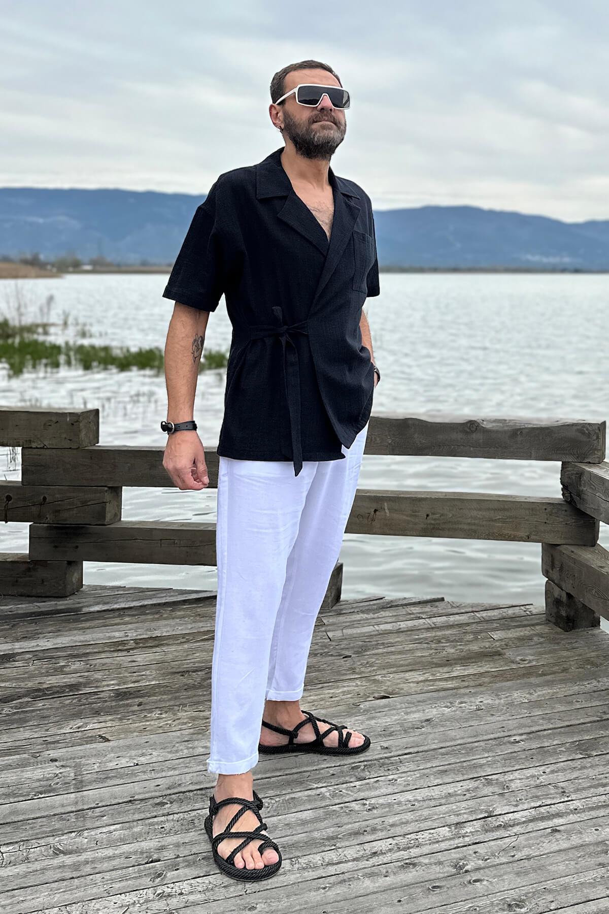 Kimono Gömlek Siyah
