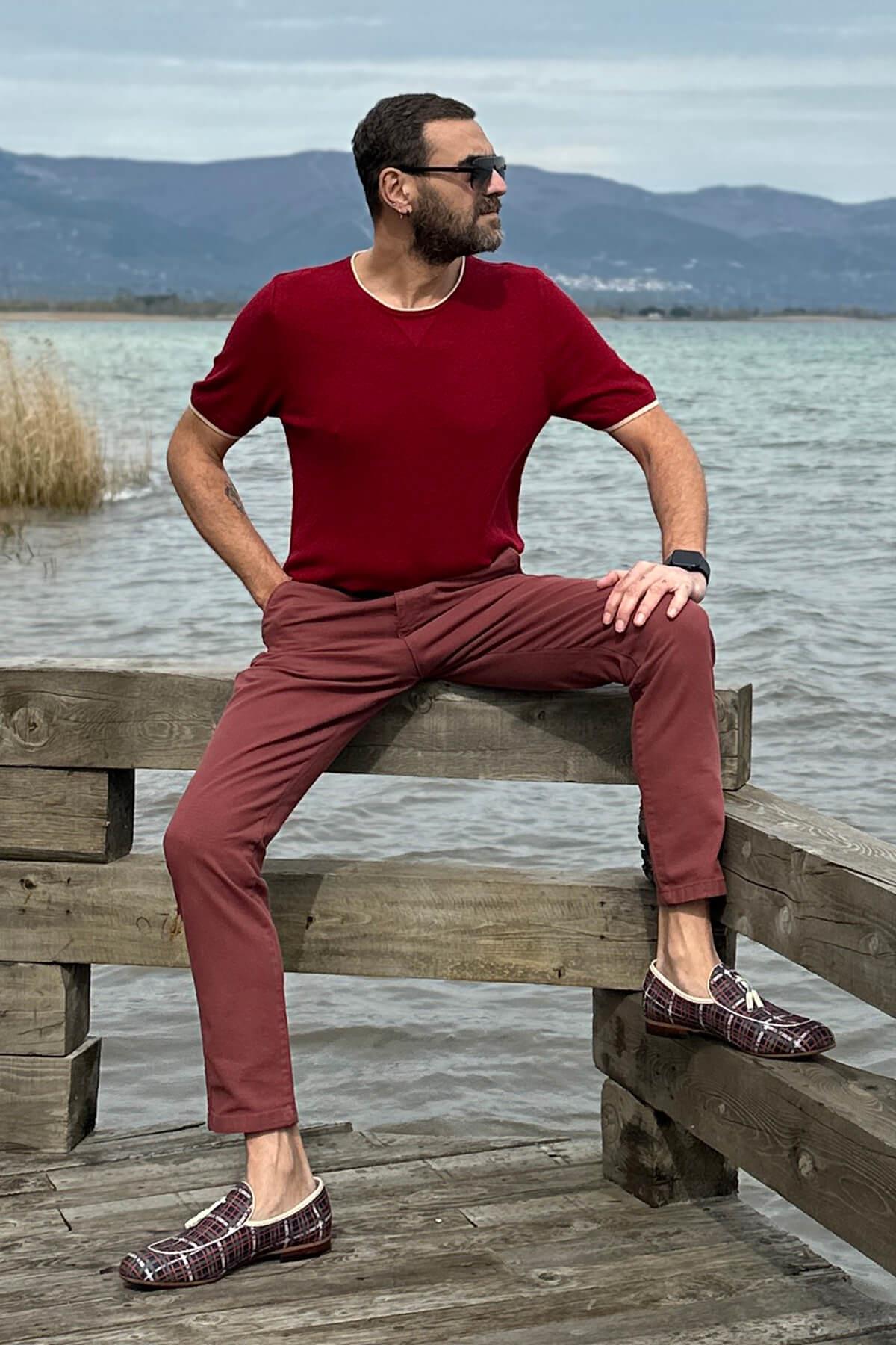 Pantolon Bordo