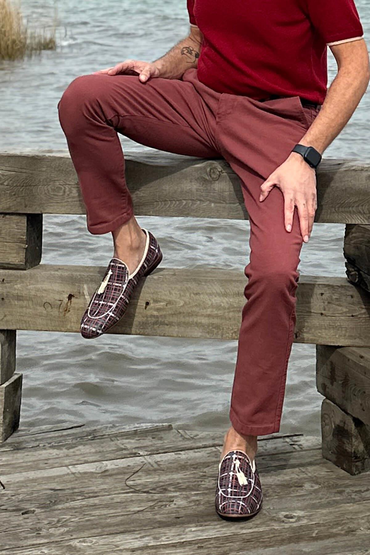 Pantolon Bordo