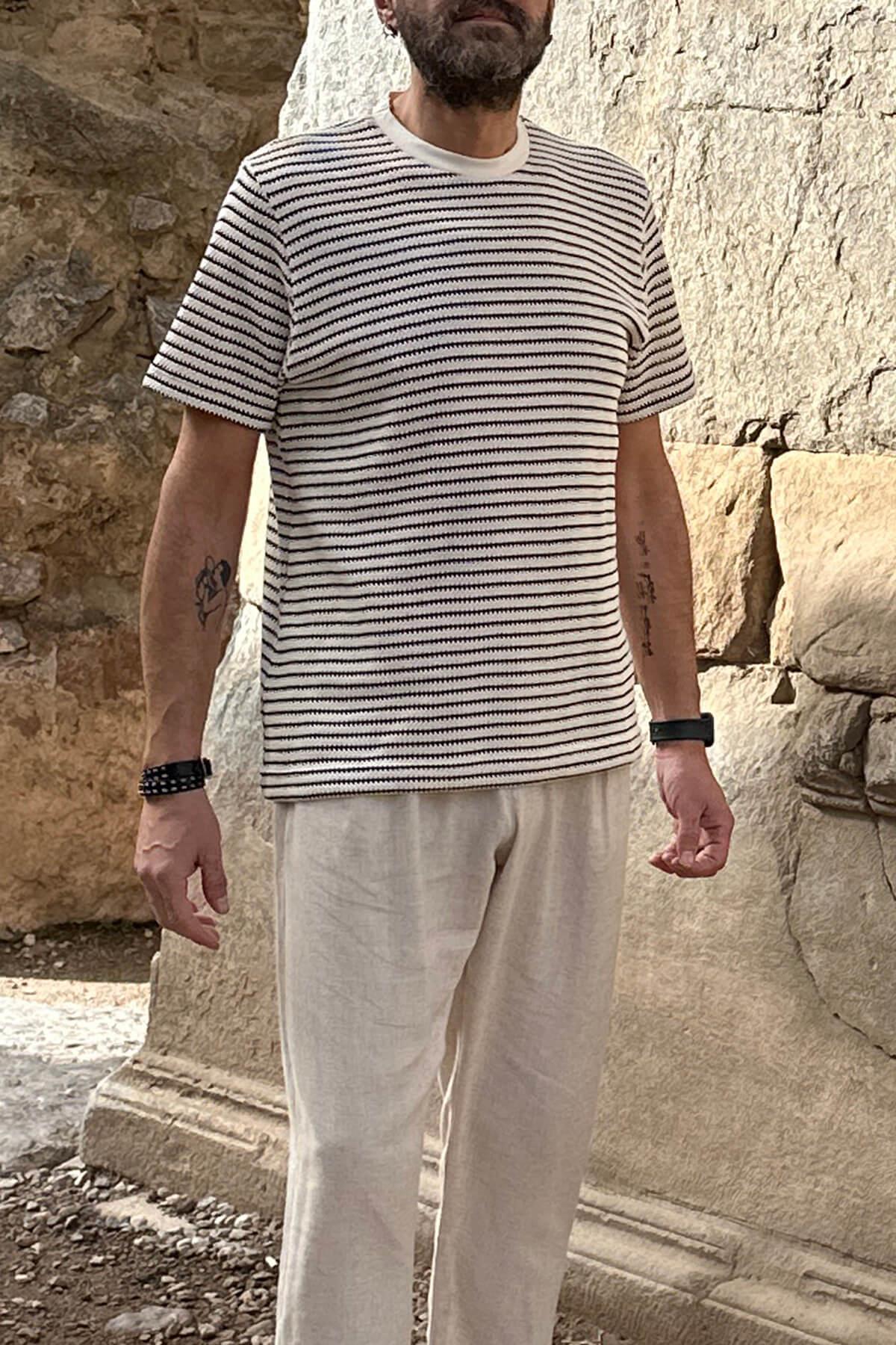 T-Shirt Siyah Çizgili