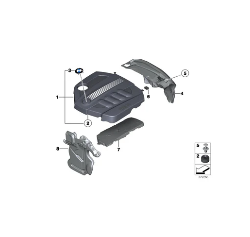 11148510364MOTOR ÜST KAPAK AKUSTİK X1 E84ORJİNAL