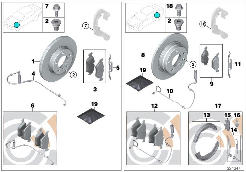 ARKA FREN DİSKİ E87/E87LCI/E90/E90LCI/E92/E92LCI