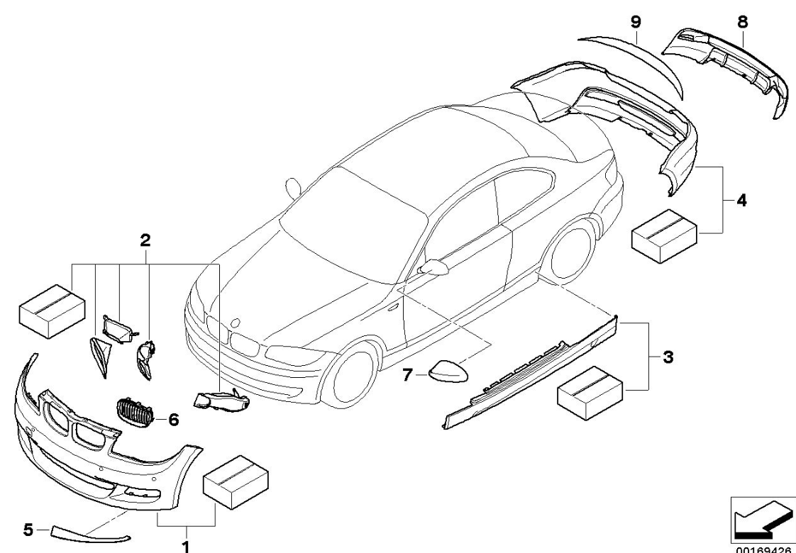 ÖN PANJUR SAĞ M PERFORMANCE E87/E87LCI