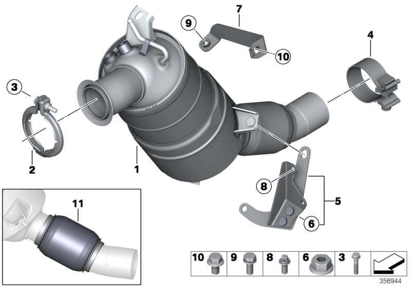 PARTİKÜL FİLTRESİ KOMPLE N47/N47N E87/E90/E90LCI