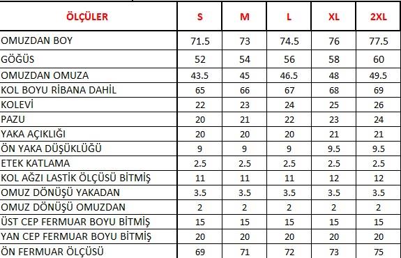 Fermuarlı Garnili Polar