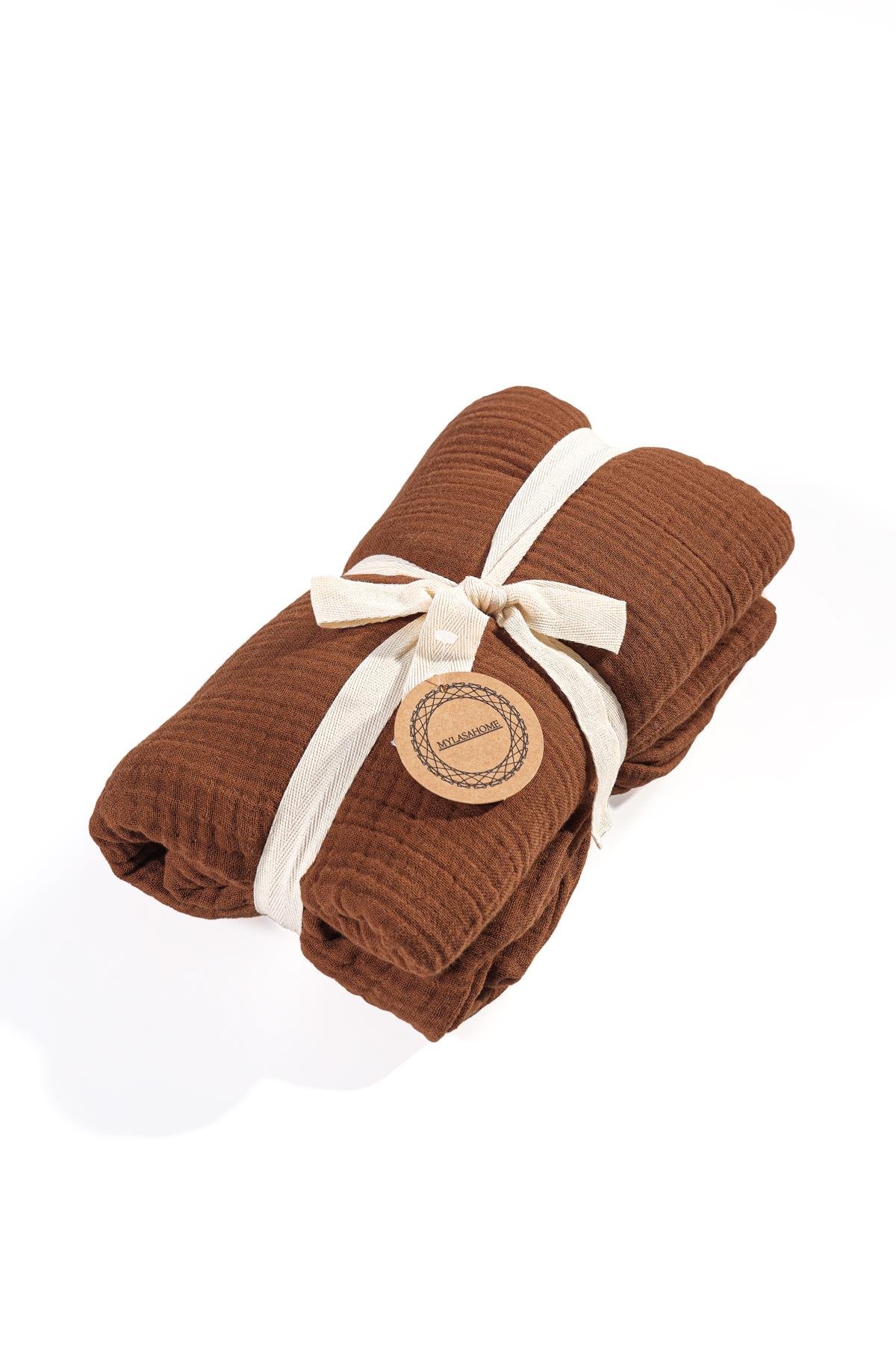MylasaHome Definite Desenli Camel Yastık Kılıfı 50 x 70 cm