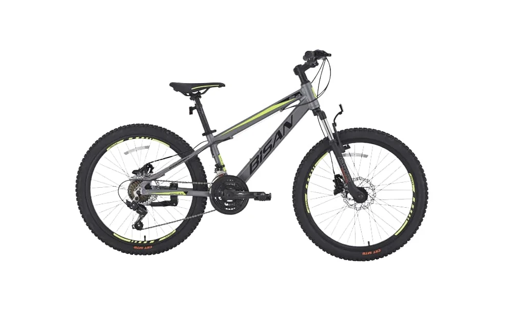 Bisan Cooper 24 Jant Mekanik Disk Fren 21 Vites Çocuk Bisikleti | 3x7 Shimano