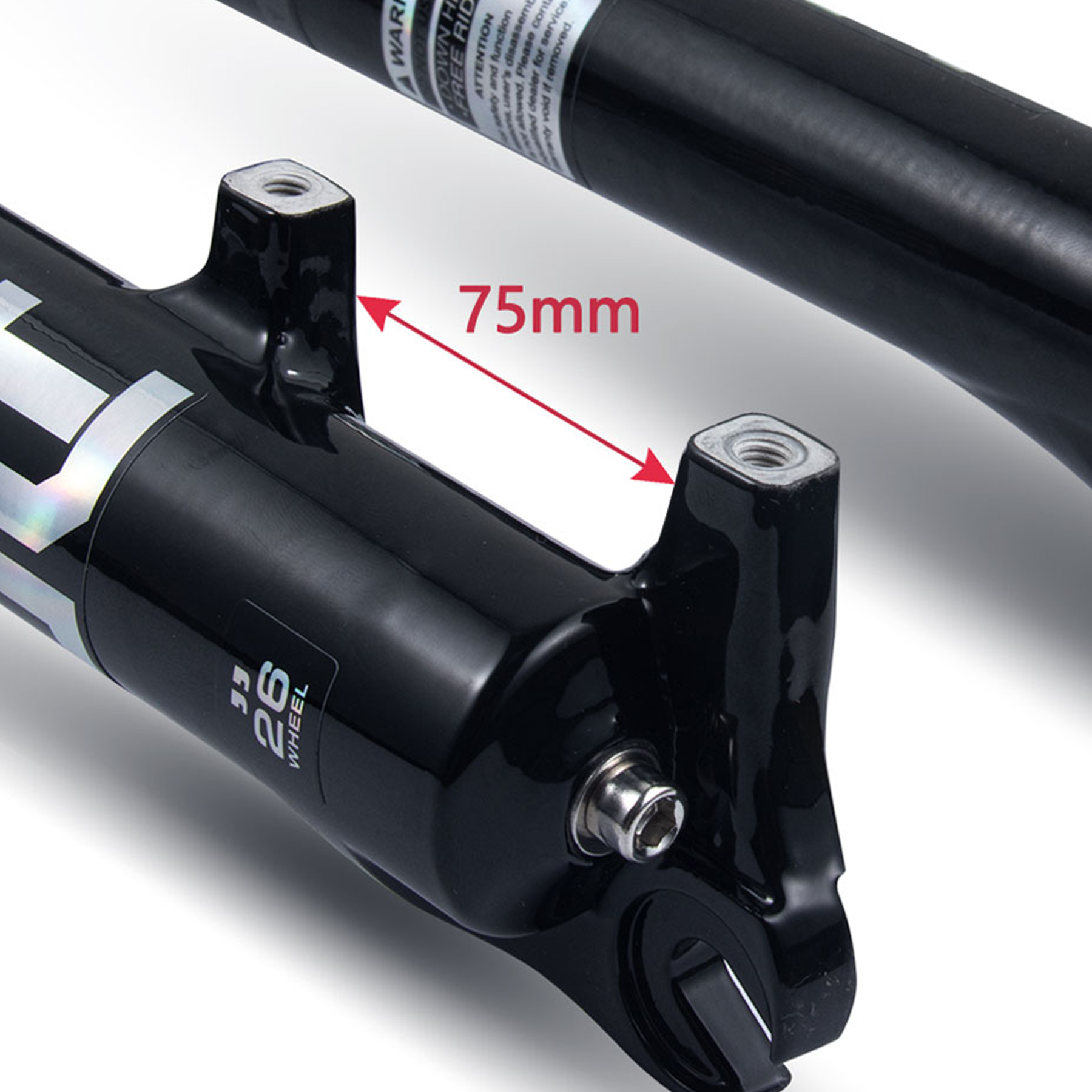 Bolany 27.5 Jant Havalı Amortisör 120mm Gidondan Kilitlemeli Siyah