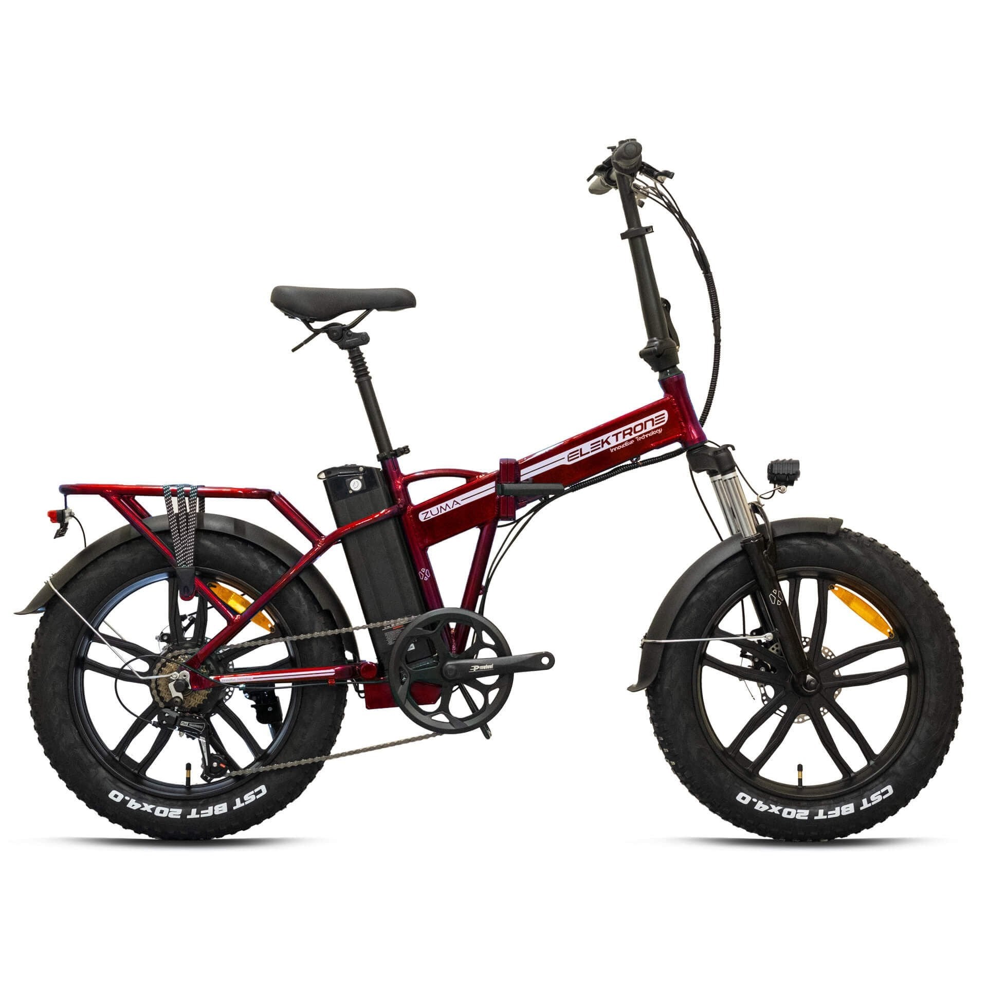 Elektrone Zuma Katlanır Elektrikli Bisiklet 20” Fat Lastik | 250W Motor Shimano 7 Vites