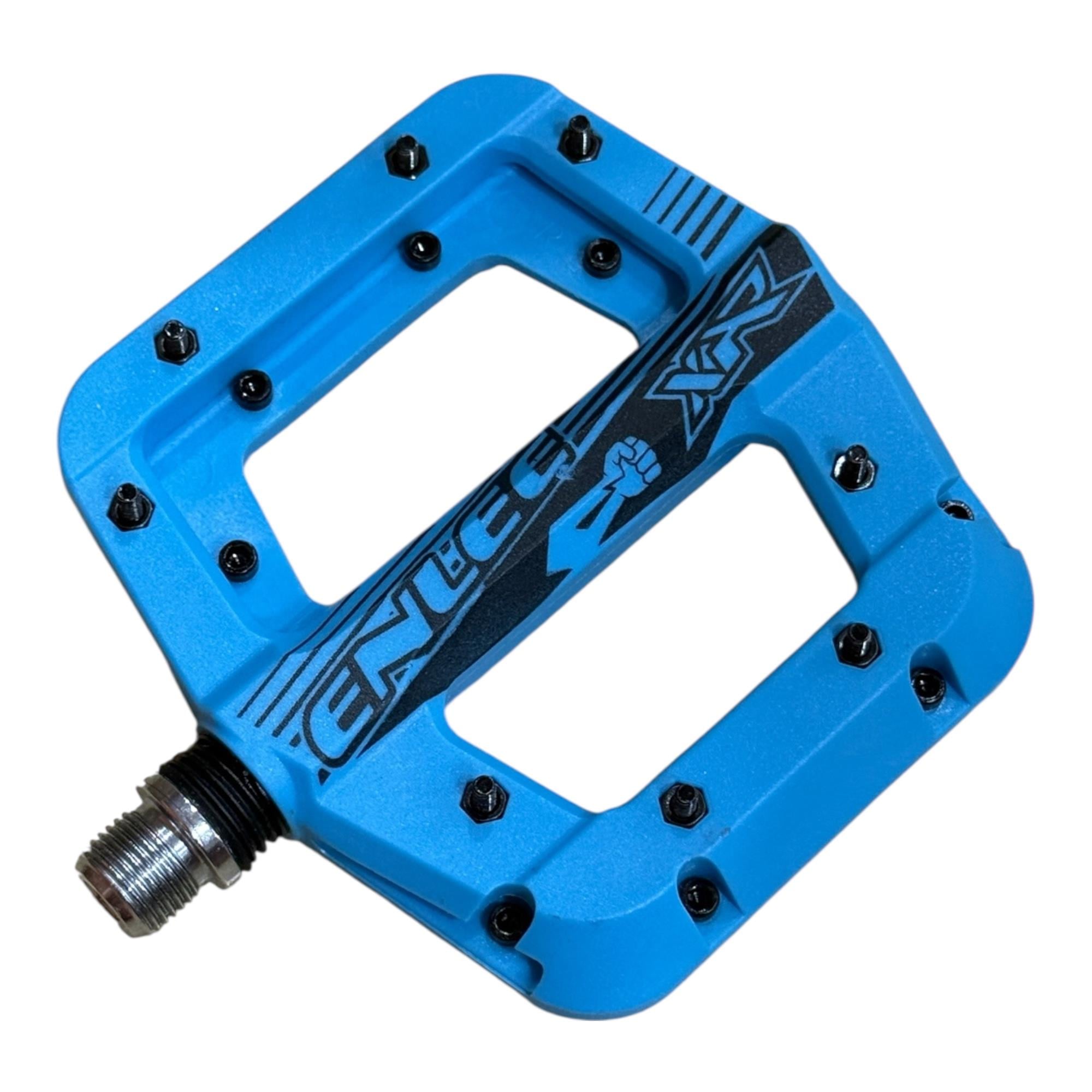 ENLEE Rulmanlı Çivili Platform Bisiklet Pedalı | Mavi MTB Pedal