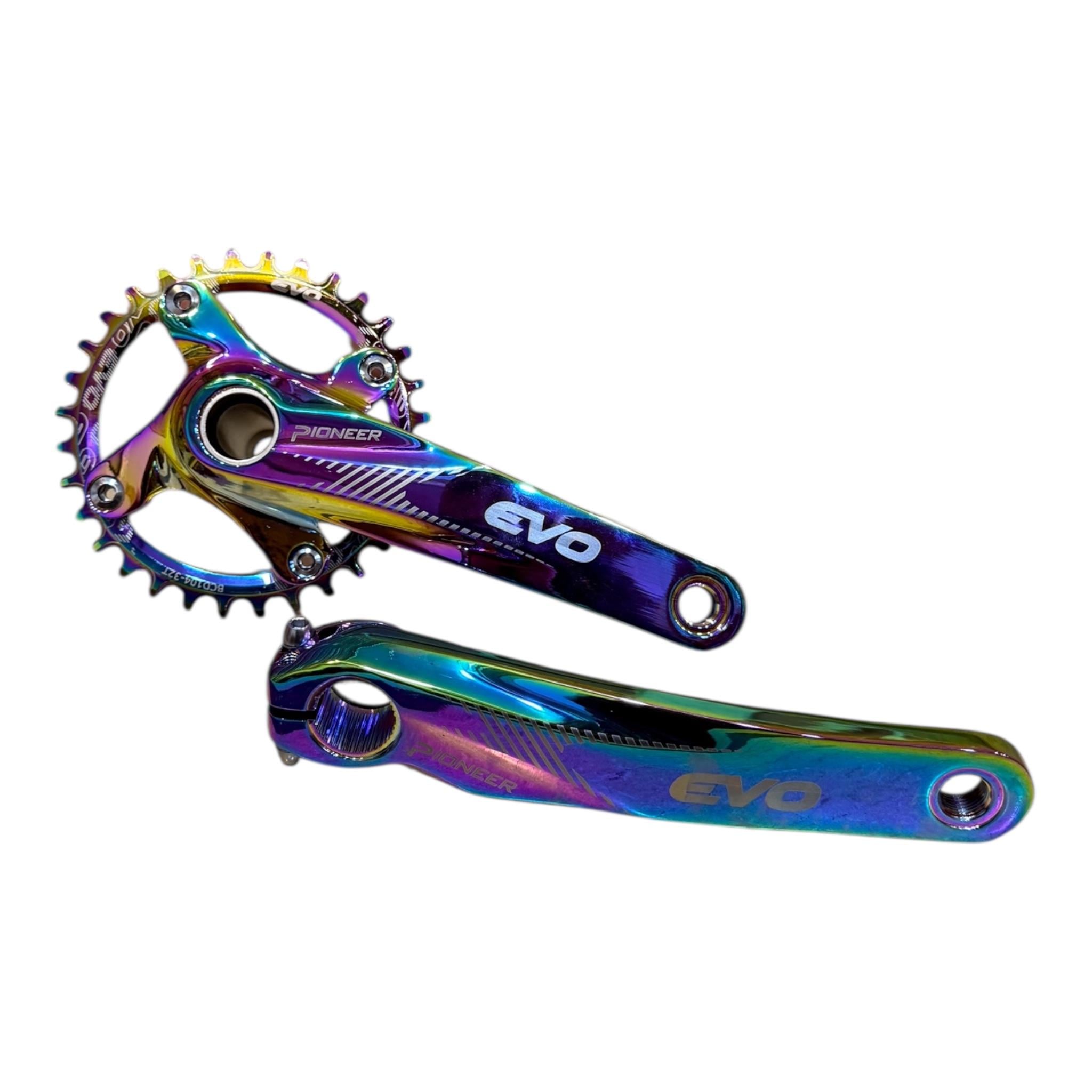 Evo Pioneer 32T Rainbow Hallowtech Aynakol | Renkli Göbekli Dişli Seti