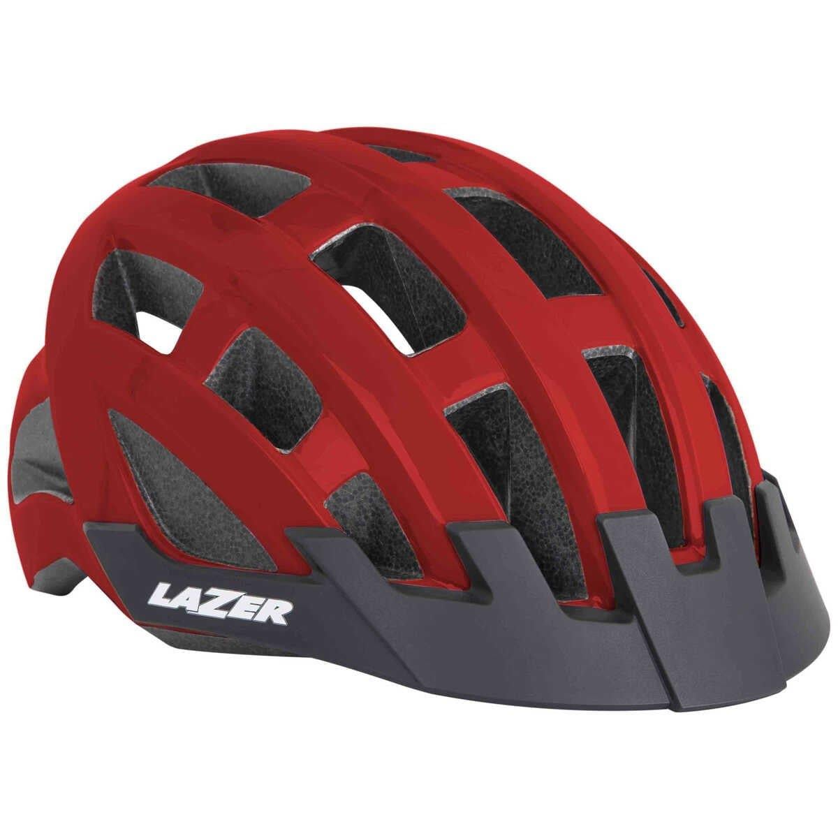 LAZER COMPACT BİSİKLET KASKI UNISEX 54-61 CM KIRMIZI