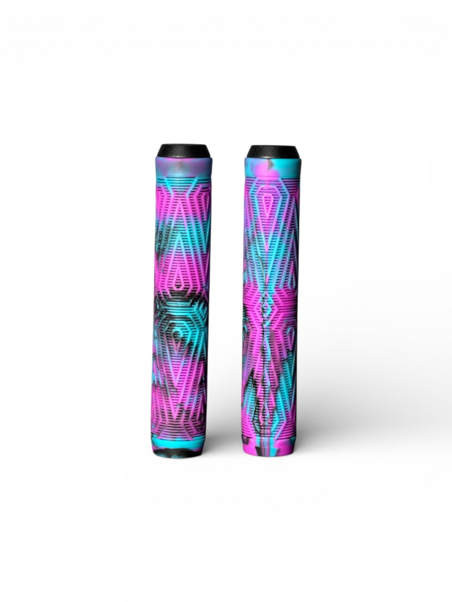 Neon Pembe Mor Bisiklet Elciği | Kaymaz Ergonomik MTB & Şehir Elcik Takımı