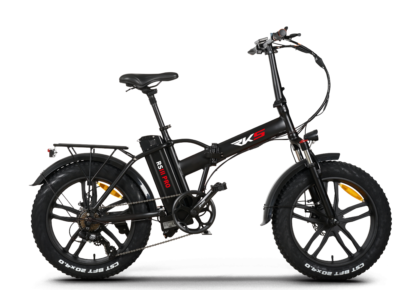 RKS RSIII PRO X ( RS3 ) ELEKTRİKLİ KATLANABİLİR BİSİKLET SİYAH  EL GAZLI DAHİL