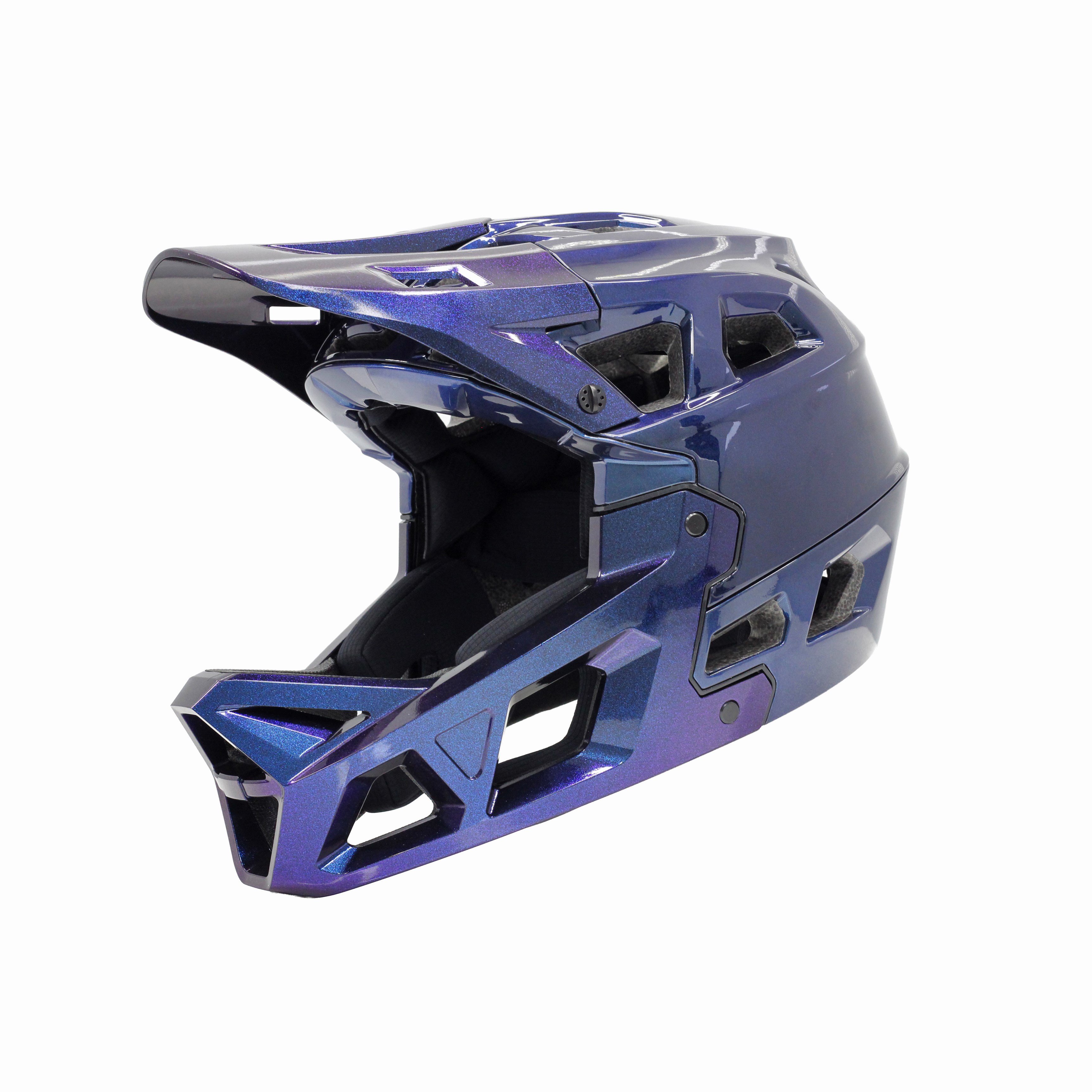 STROKE Full Face Downhill / Enduro Kask – Mavi/Mor