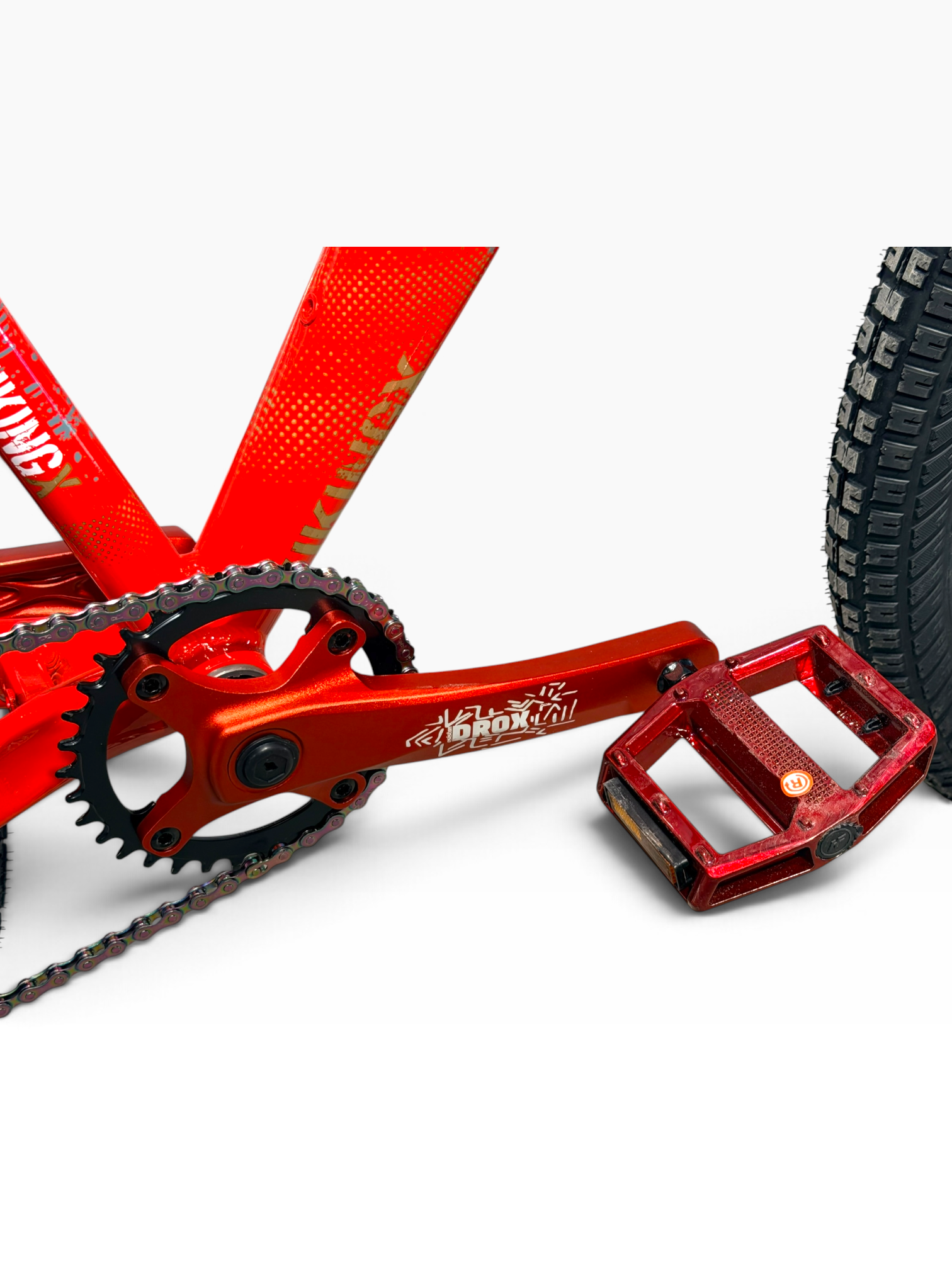 VikingX Inferno Edition Özel Konfigüre Dirt Jump Bisiklet | Kırmızı-Siyah
