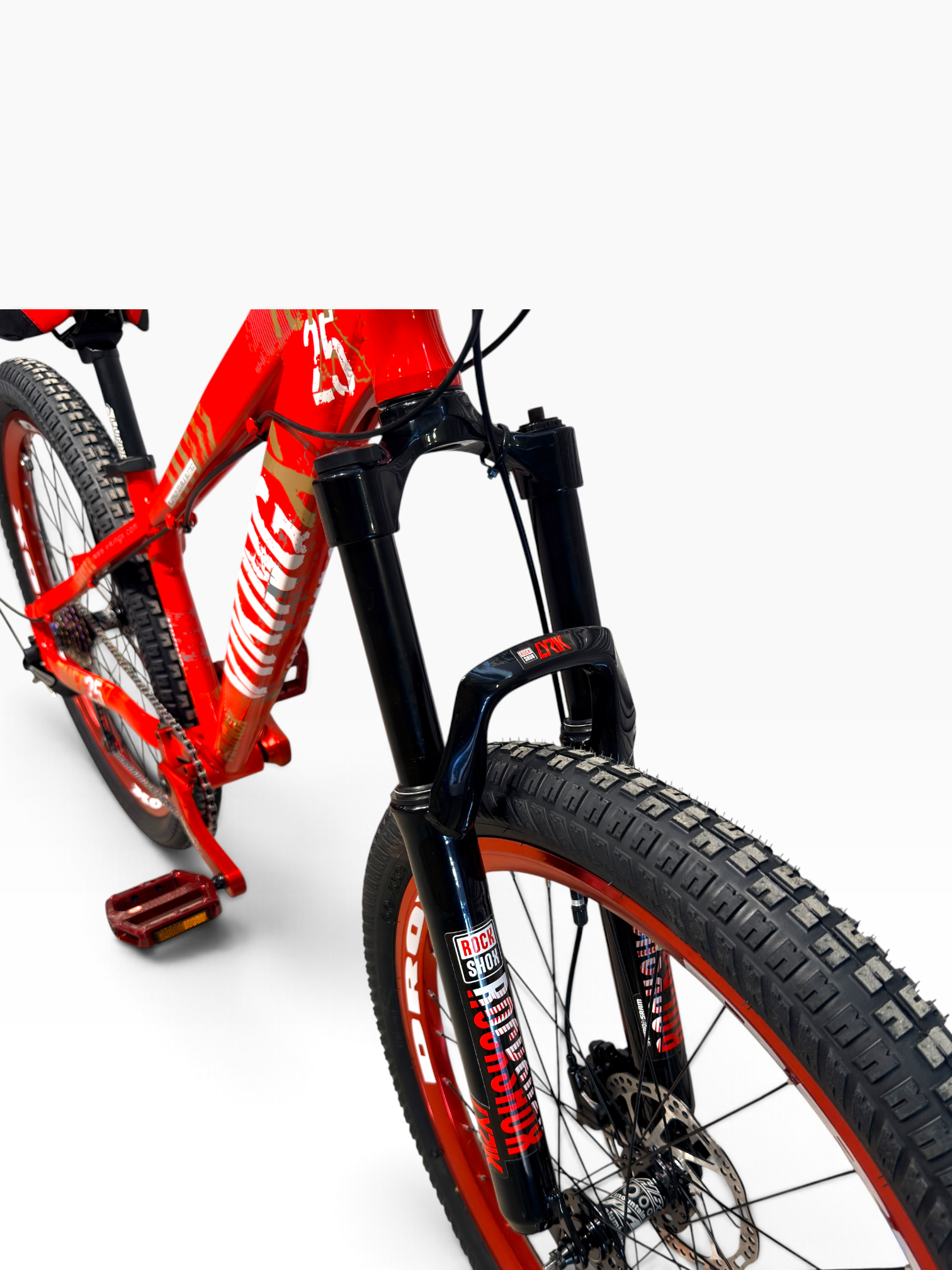 VikingX Inferno Edition Özel Konfigüre Dirt Jump Bisiklet | Kırmızı-Siyah