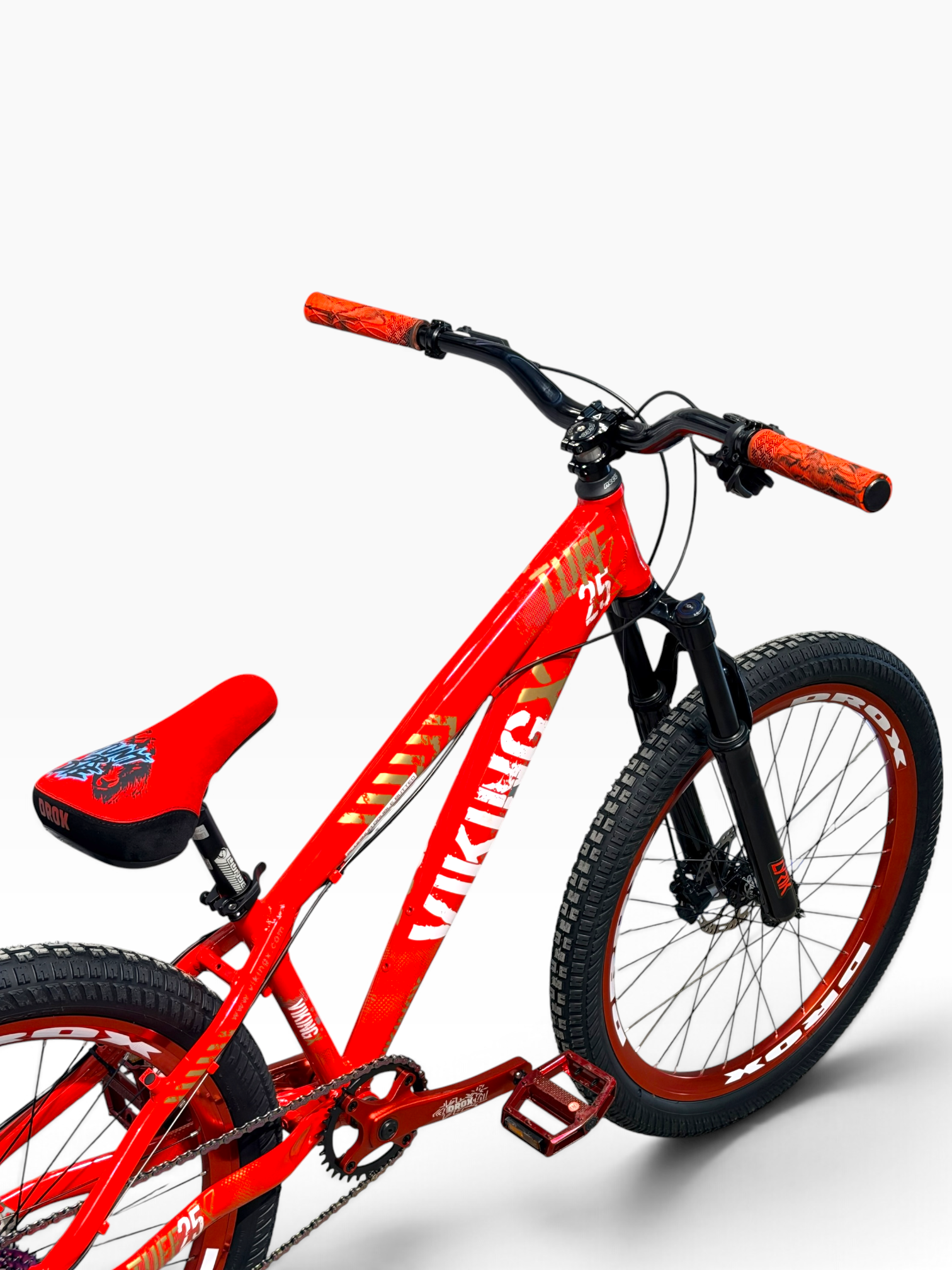 VikingX Inferno Edition Özel Konfigüre Dirt Jump Bisiklet | Kırmızı-Siyah