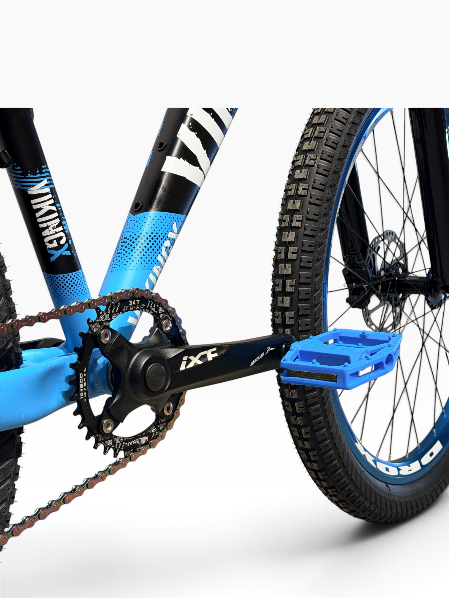 VikingX Siyah Mavi Özel Konfigüre Dirt Jump Bisiklet 26 Jant 8 Vites