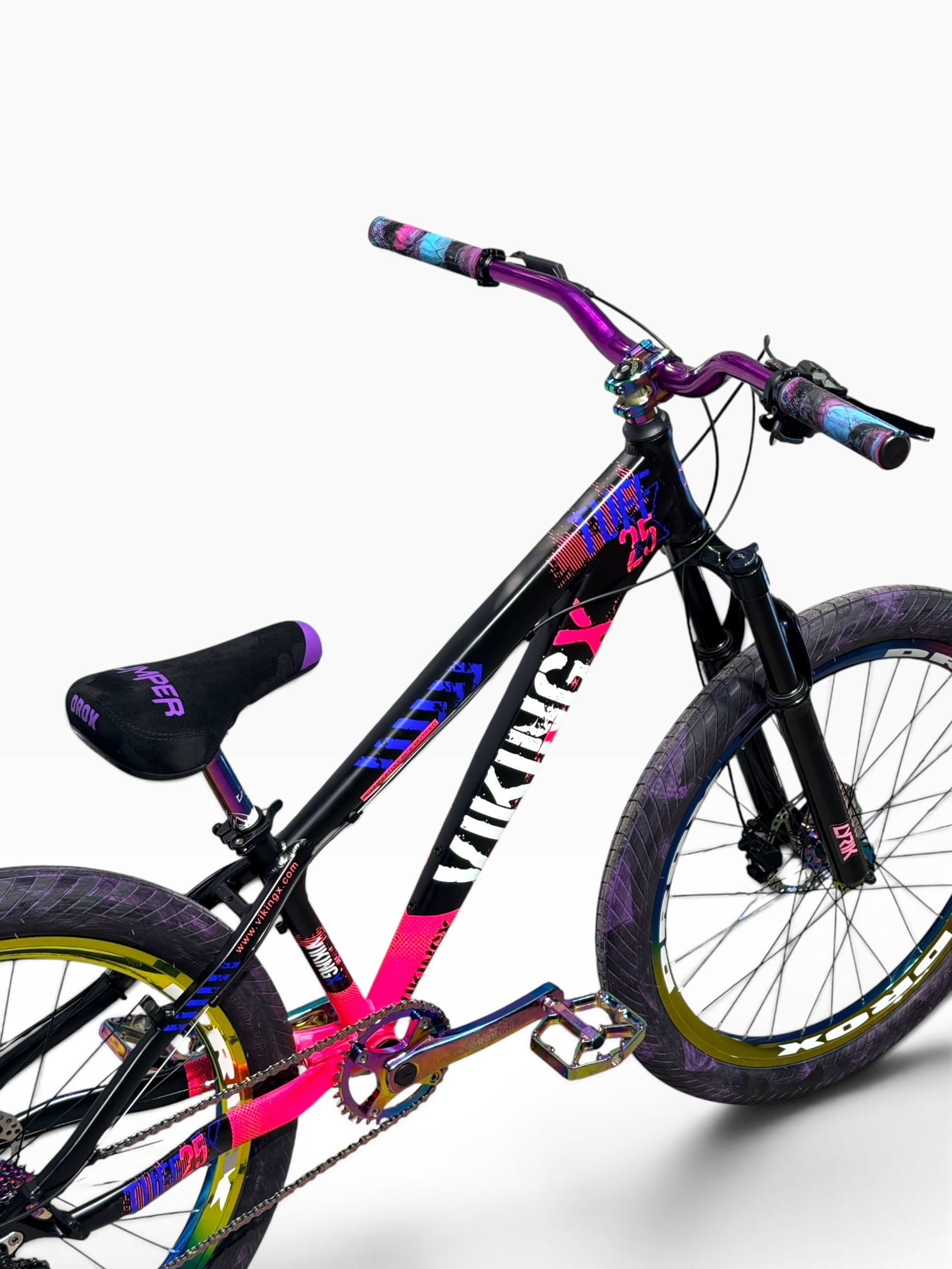 VikingX Tuff 25 Pembe-Siyah Özel Konfigüre Bisiklet – Son 1 Adet