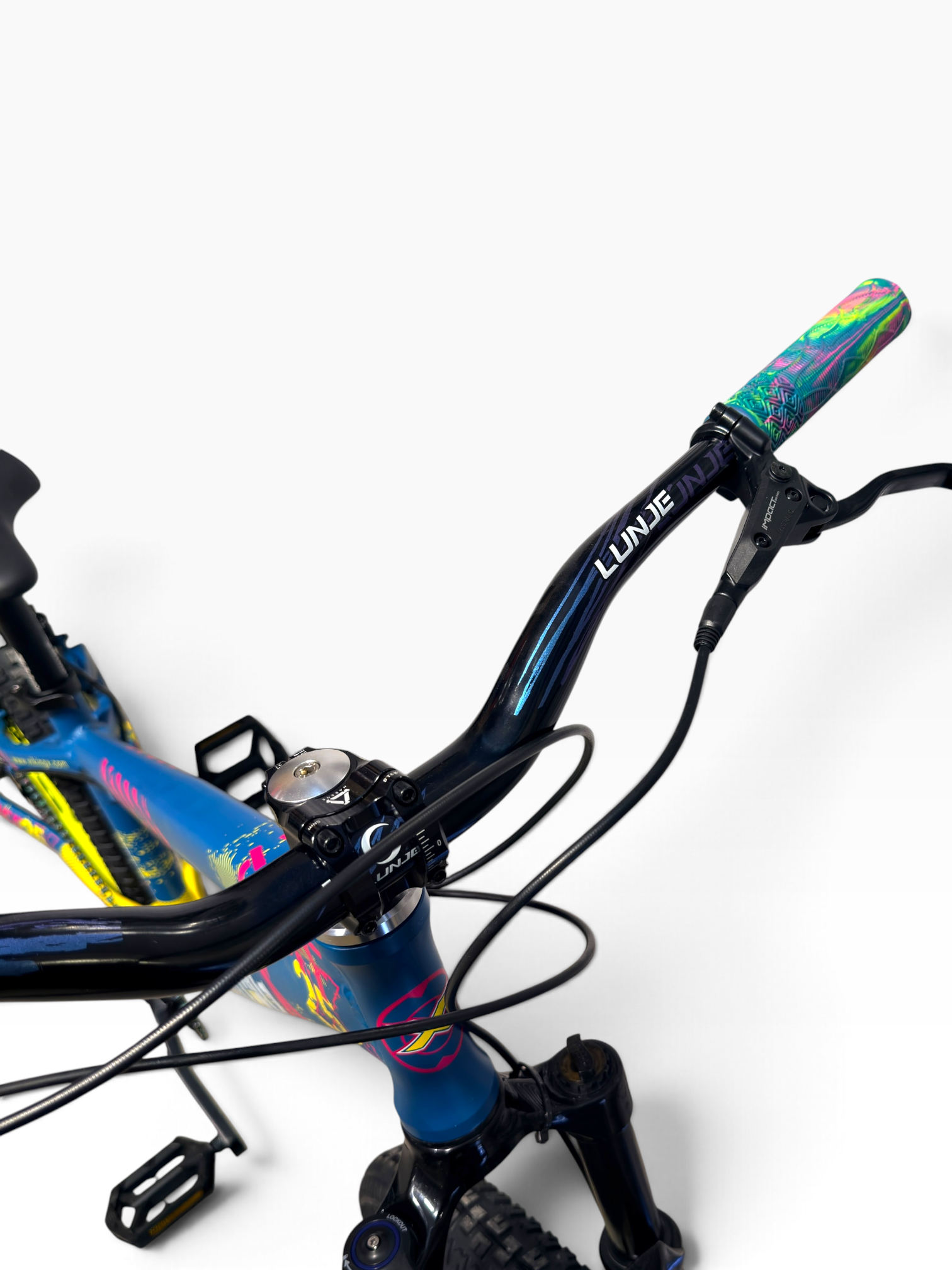 VikingX Turkuaz Sarı Özel Konfigüre Dirt Jump Bisiklet 26 Jant 8 Vites