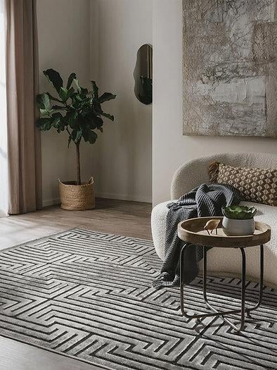 London- Grey İskandinav Modern Halı