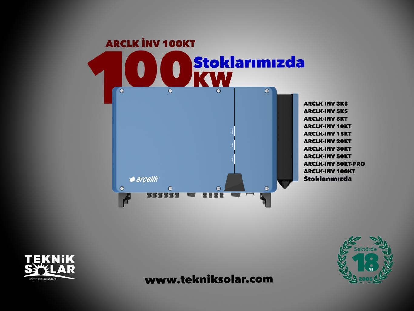 ARÇELİK 100KW SOLAR İNVERTER