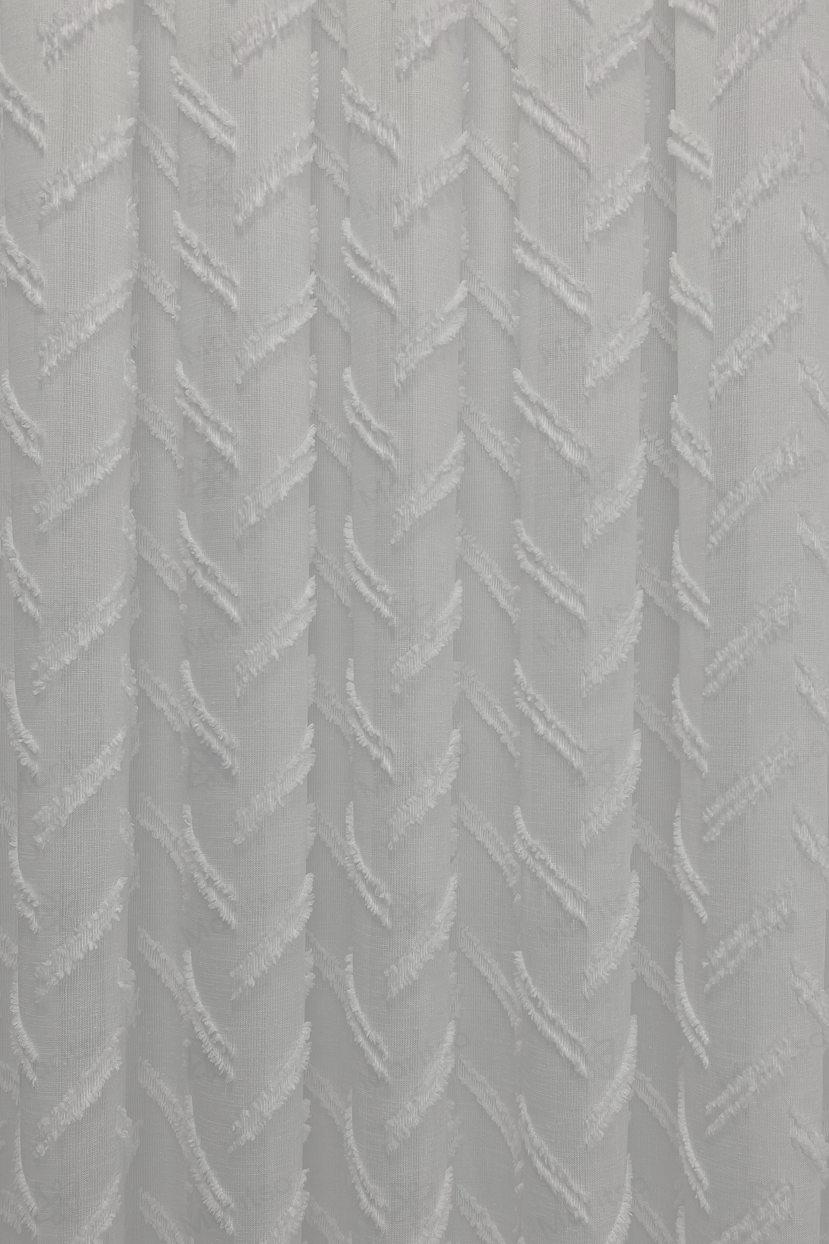 İskandinav Serisi Bohem Bella Desen Keten Ekru Tül Perde