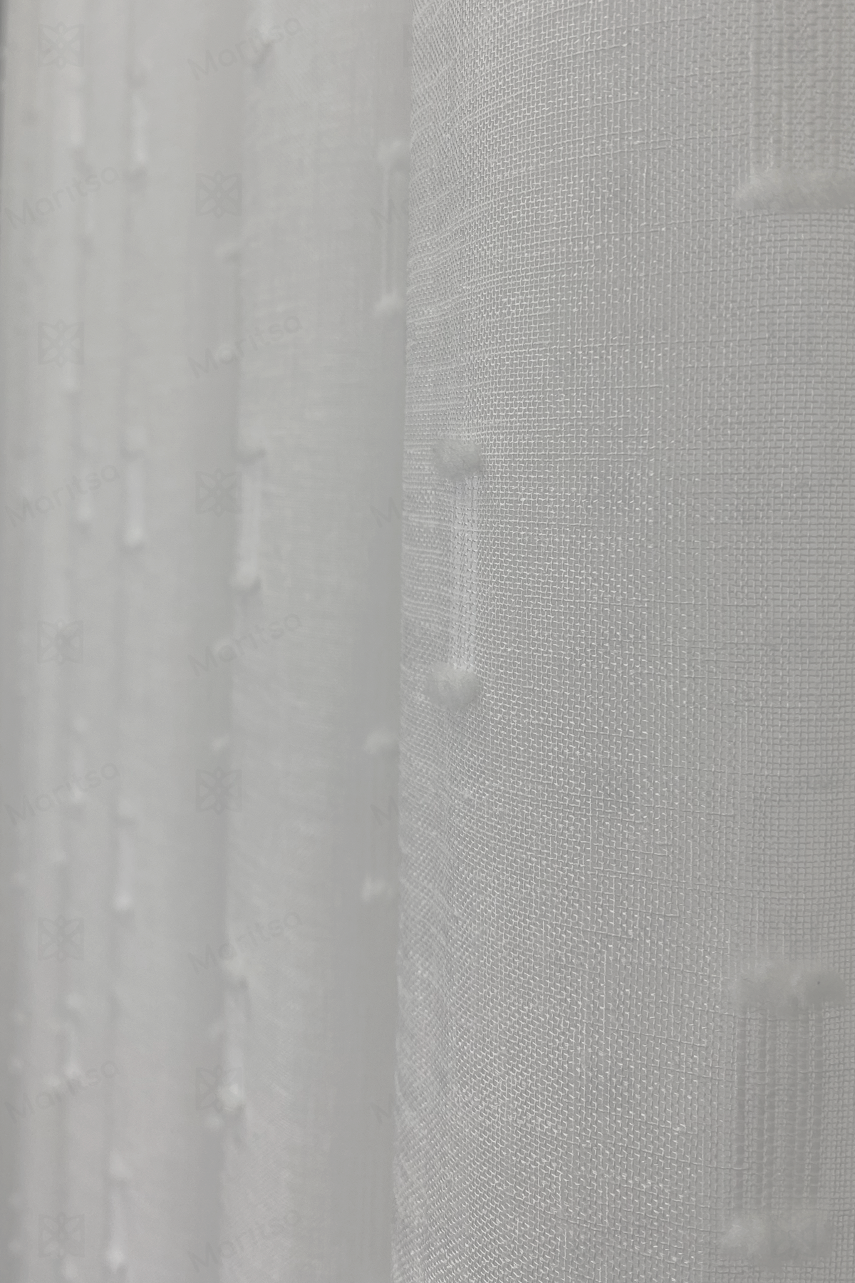 İskandinav Serisi Bohem Helsa Desen Keten Ekru Tül Perde