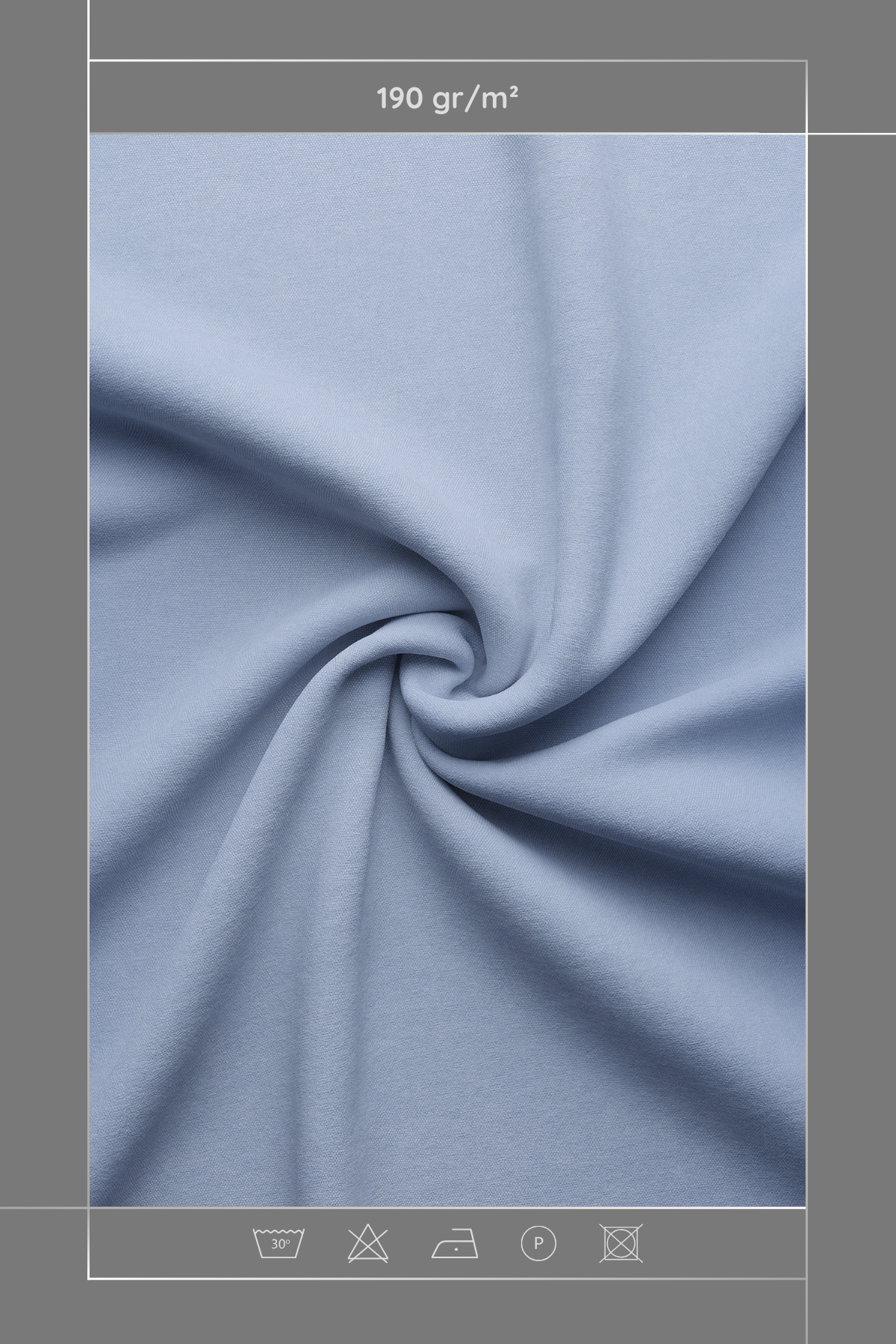 Kadife Dokulu Serisi Açık Mavi Kumaş