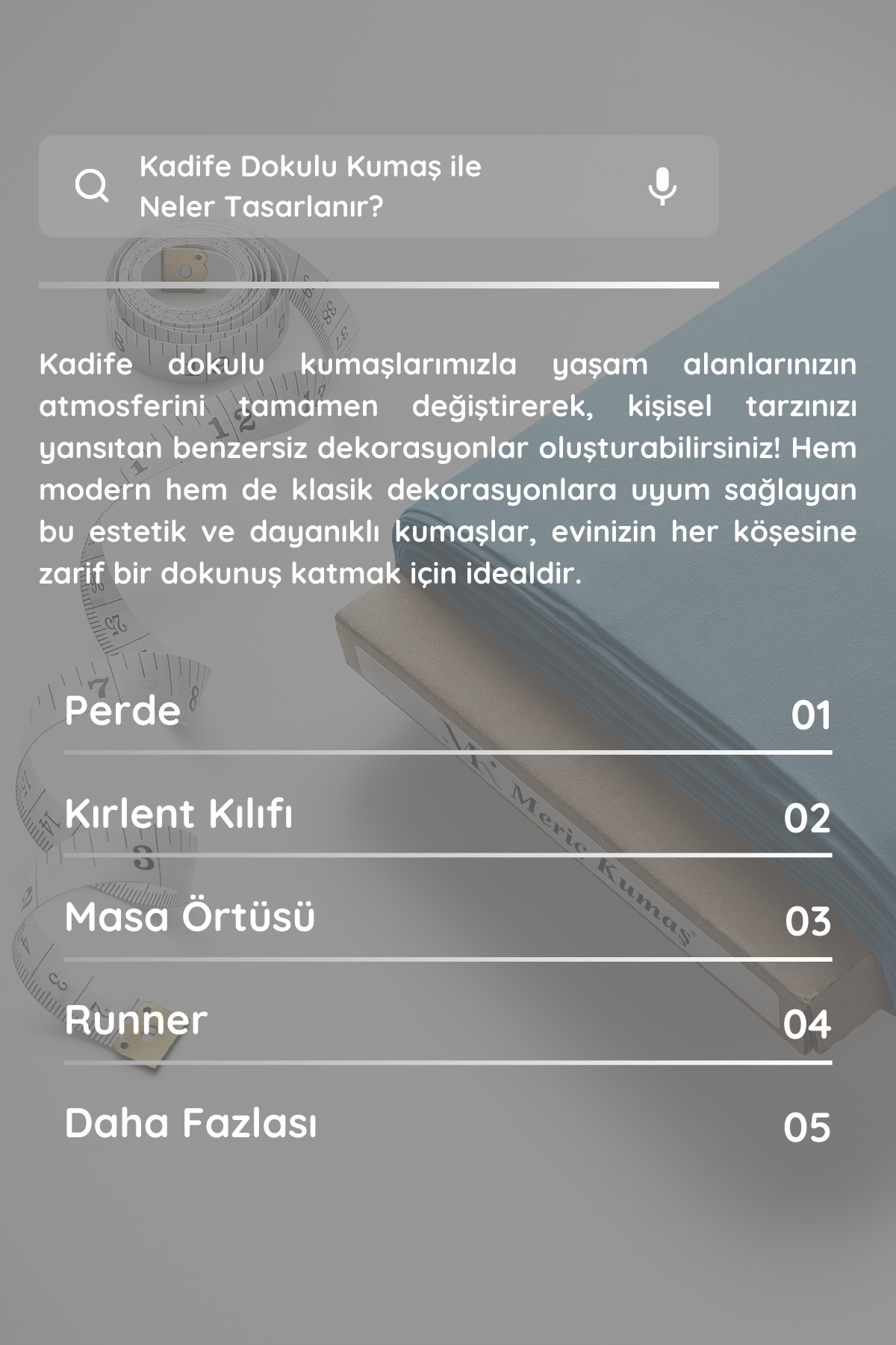 Kadife Dokulu Serisi Bebek Mavisi Kumaş