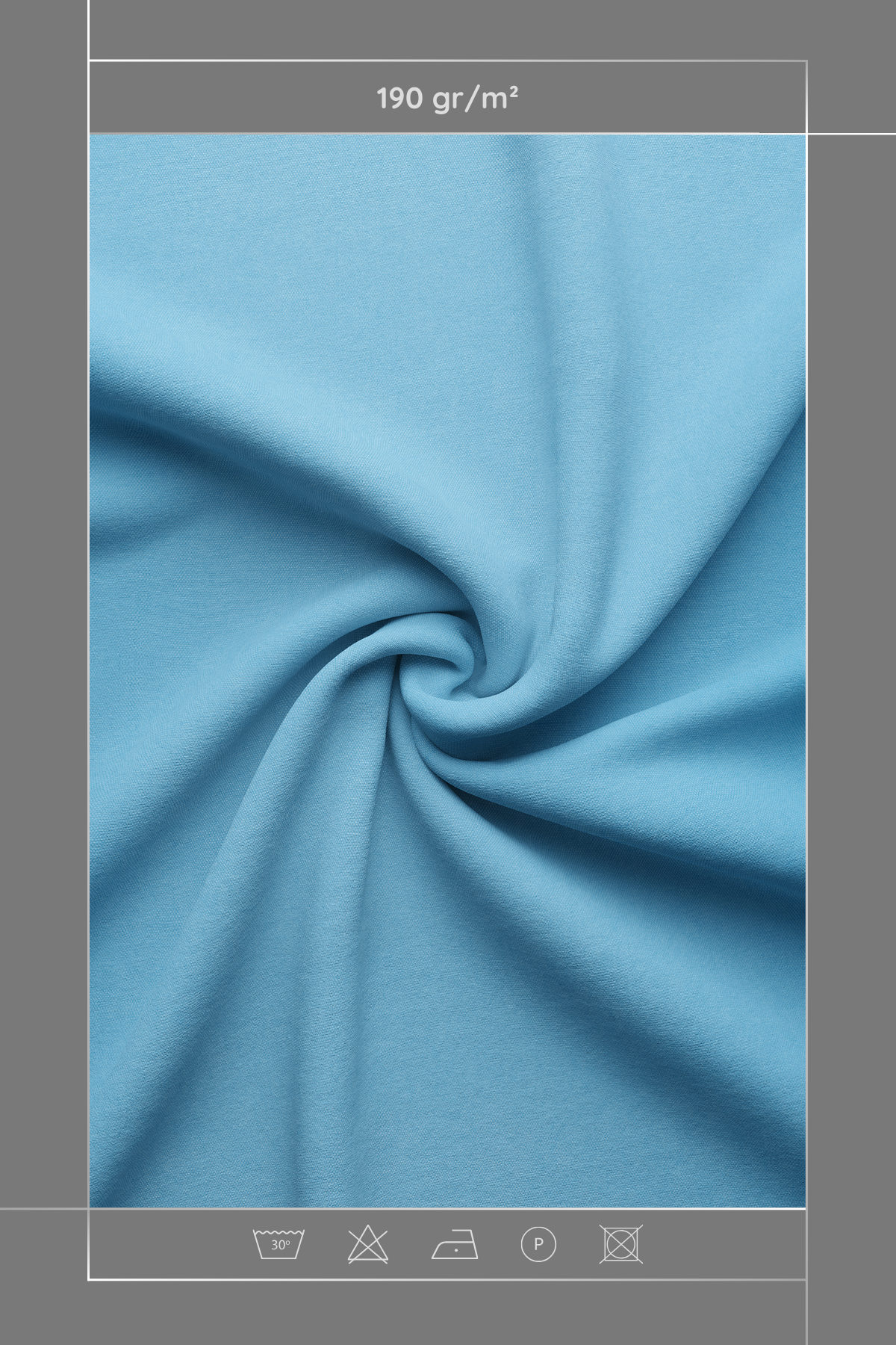 Kadife Dokulu Serisi Bebek Mavisi Kumaş