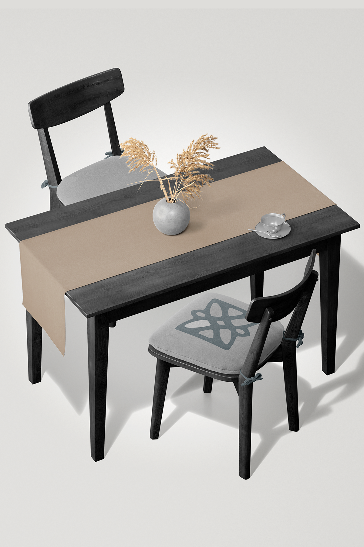 Kadife Dokulu Serisi Buğday Runner