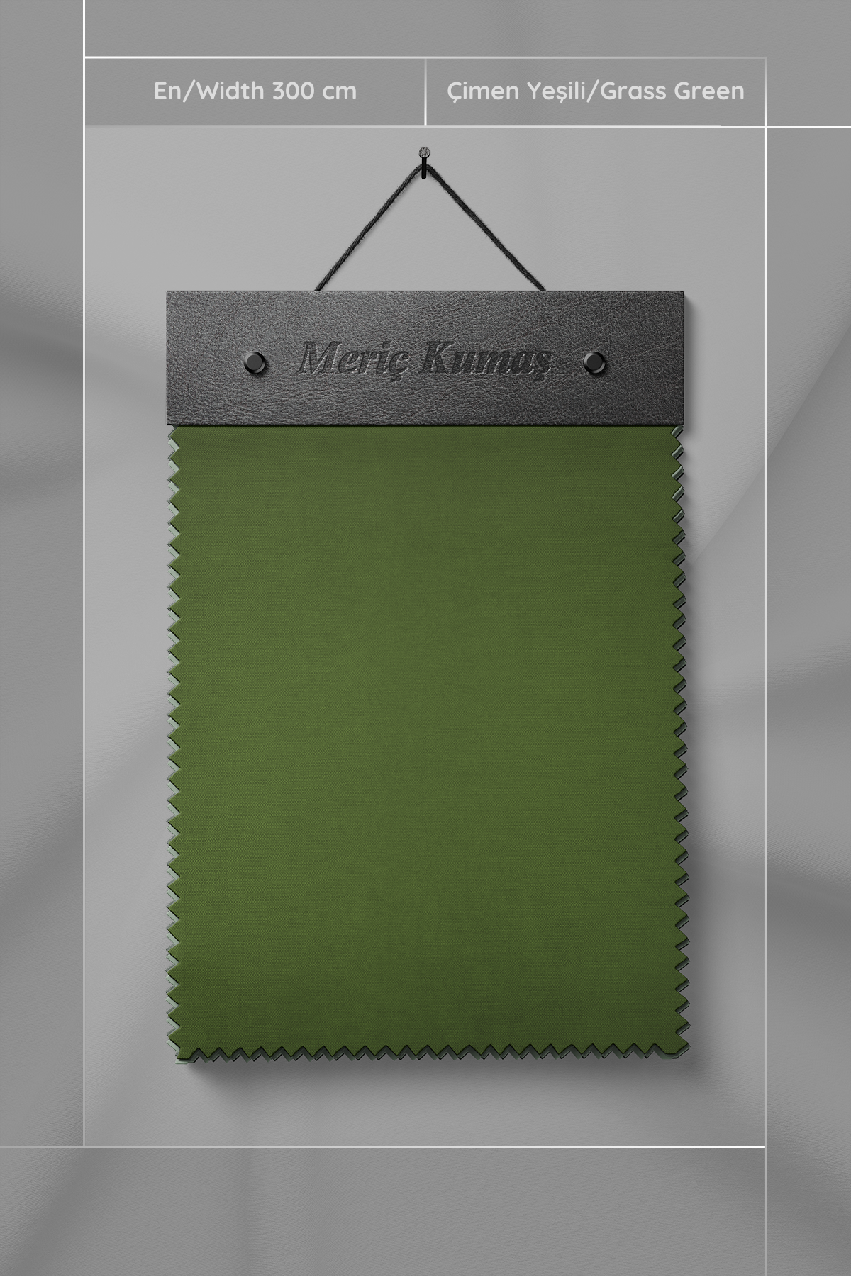 Kadife Dokulu Serisi Çimen Yeşili Kumaş