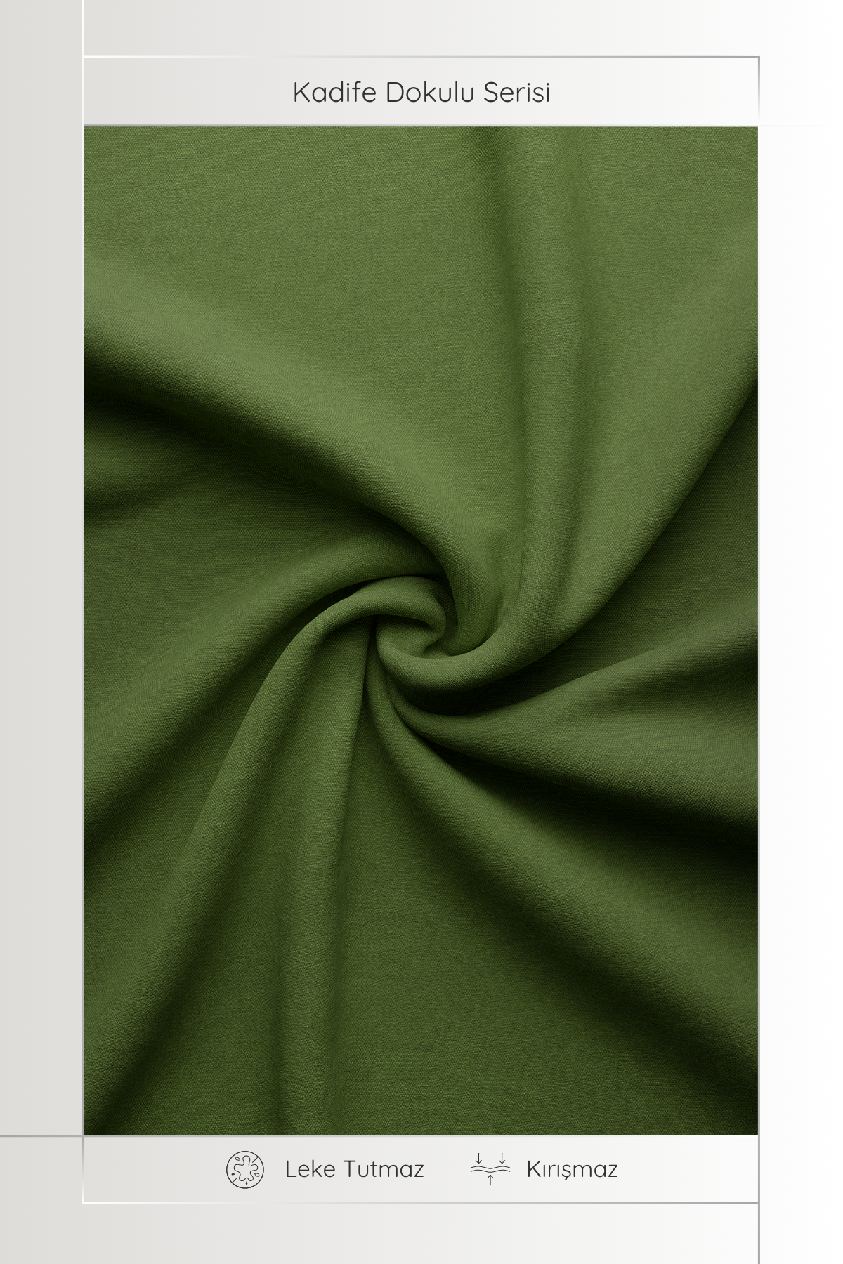 Kadife Dokulu Serisi Çimen Yeşili Runner