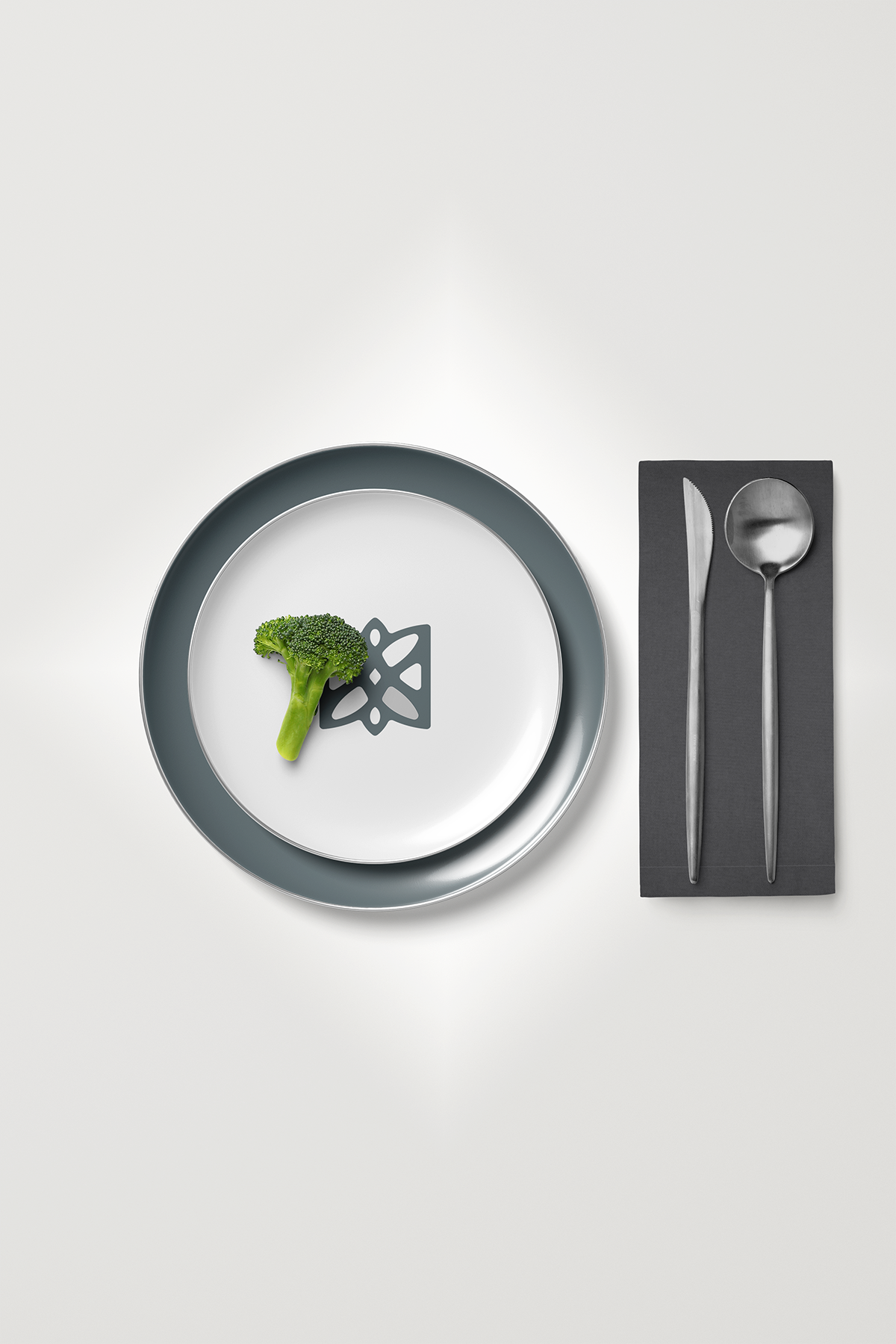 Kadife Dokulu Serisi Füme 6'lı Servis Peçetesi