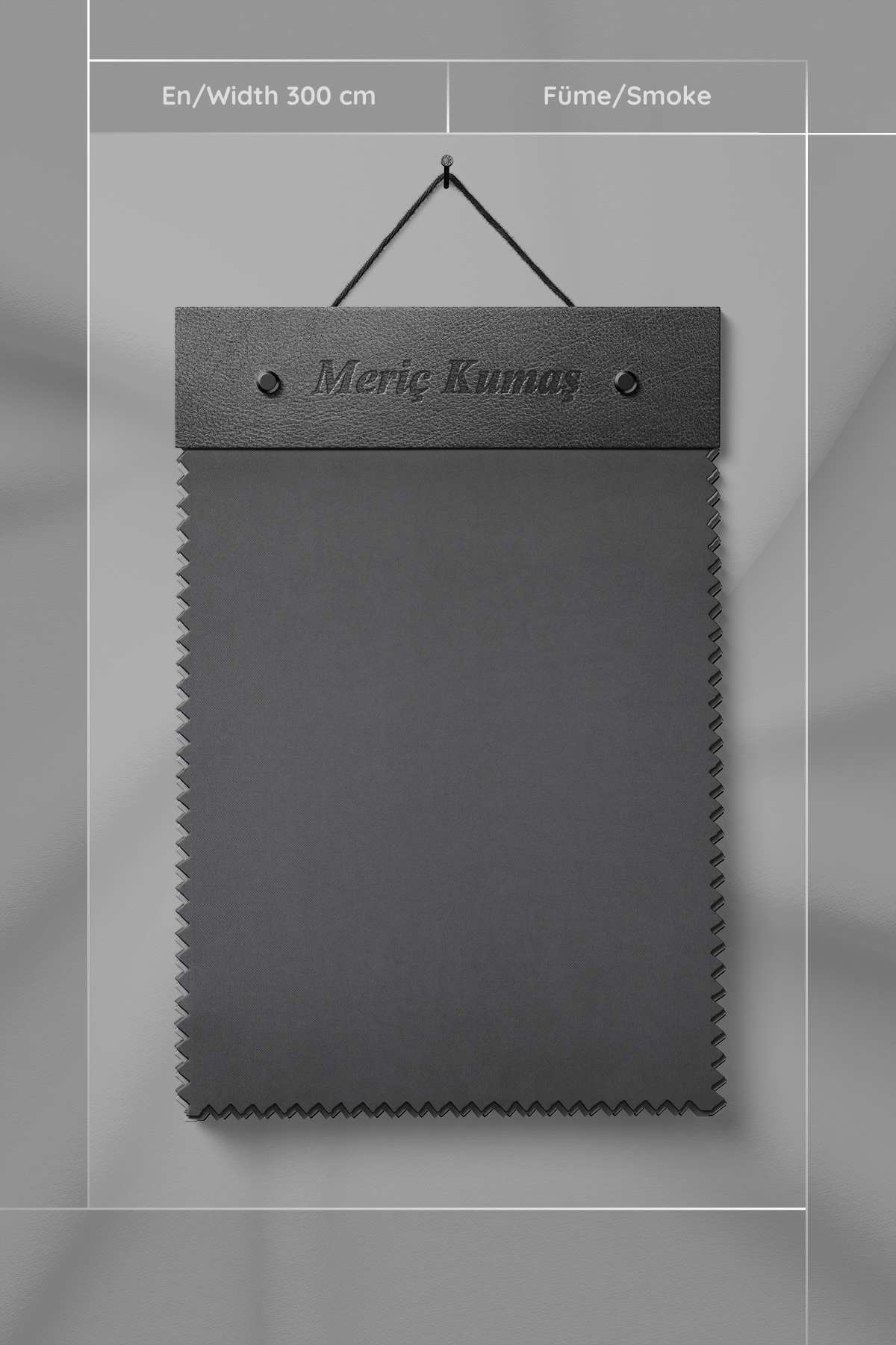 Kadife Dokulu Serisi Füme Kumaş