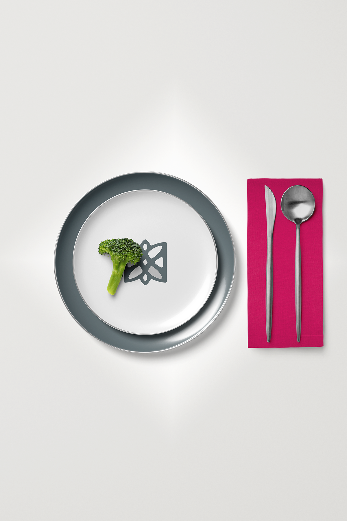 Kadife Dokulu Serisi Fuşya 6'lı Servis Peçetesi