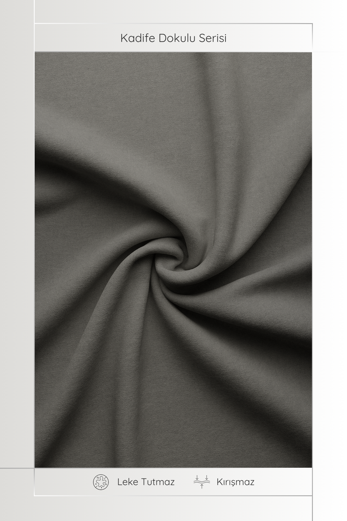 Kadife Dokulu Serisi Gri Runner