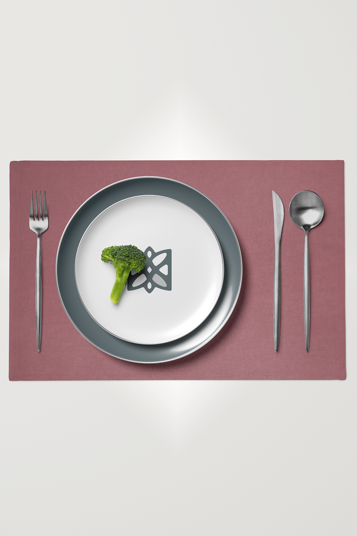 Kadife Dokulu Serisi Gül Kurusu 6'lı Amerikan Servis