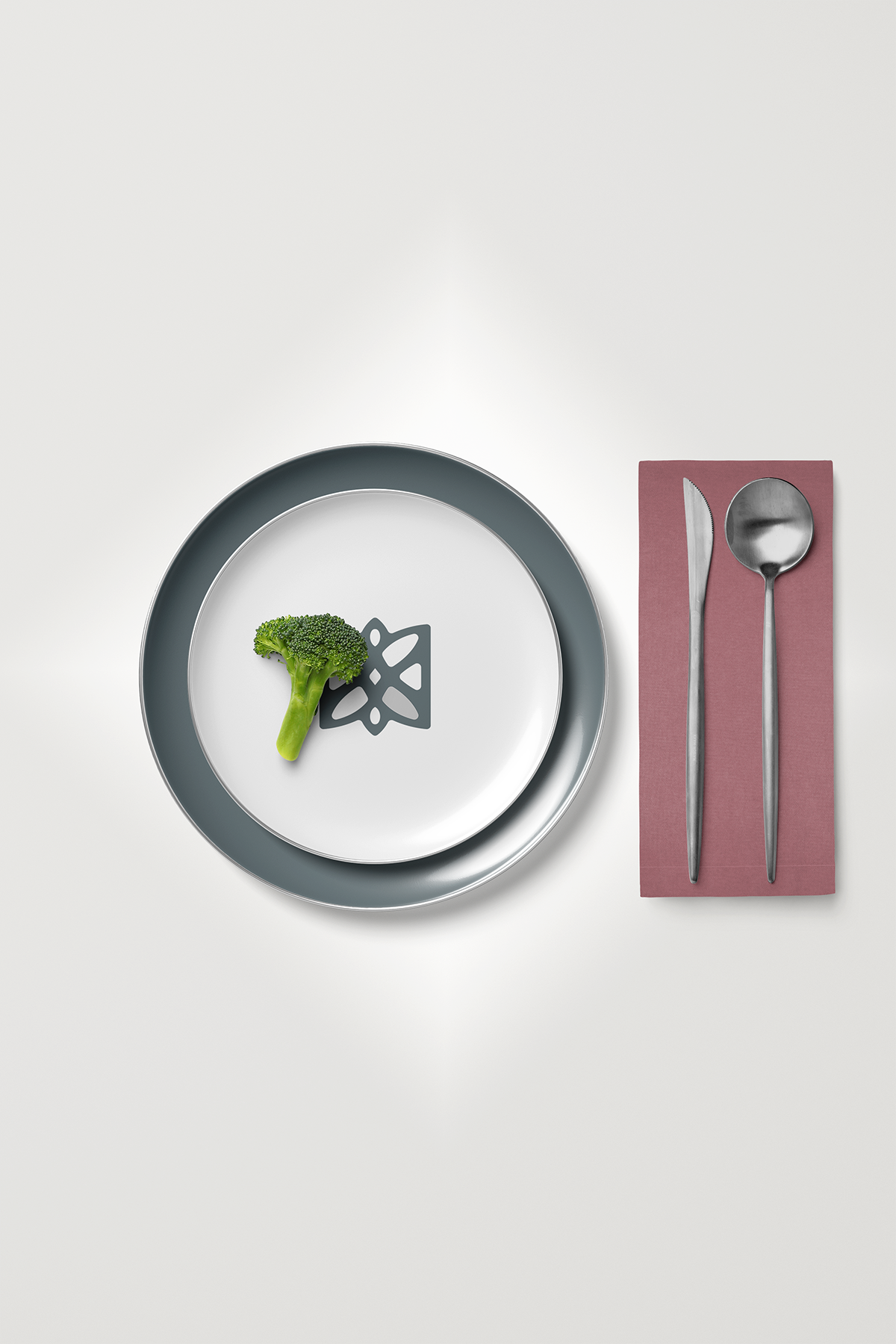 Kadife Dokulu Serisi Gül Kurusu 6'lı Servis Peçetesi