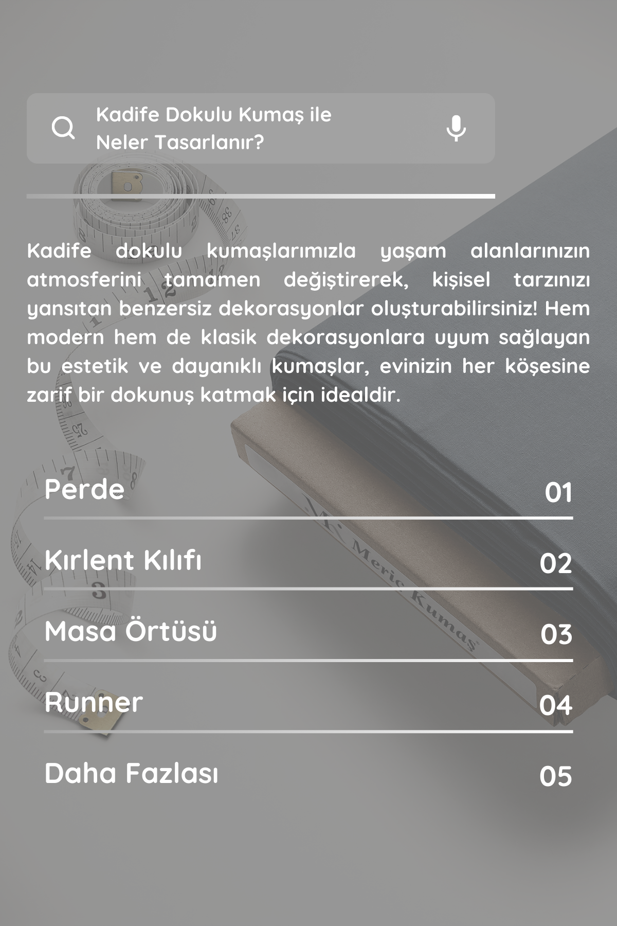 Kadife Dokulu Serisi İndigo Kumaş
