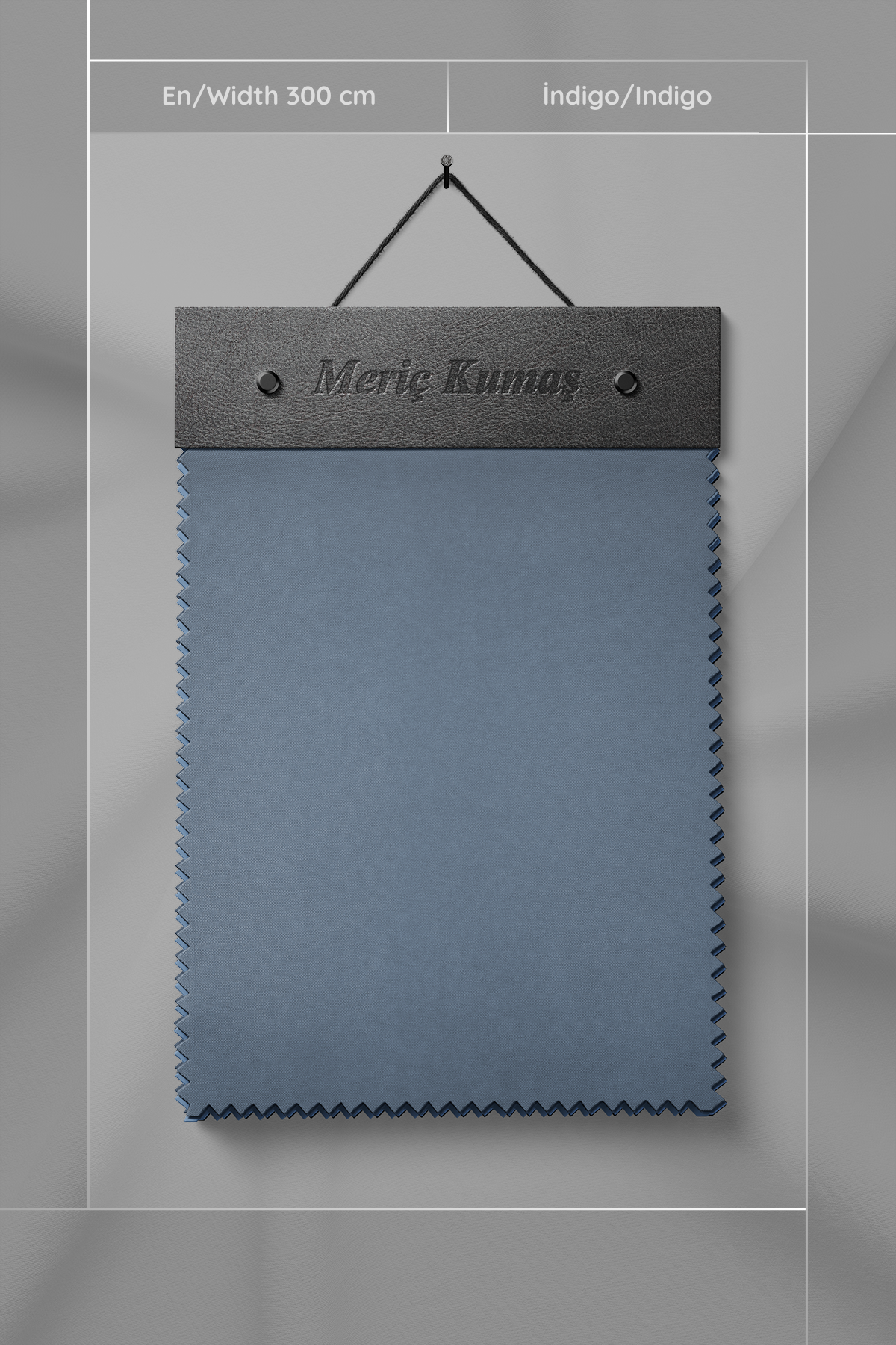 Kadife Dokulu Serisi İndigo Kumaş